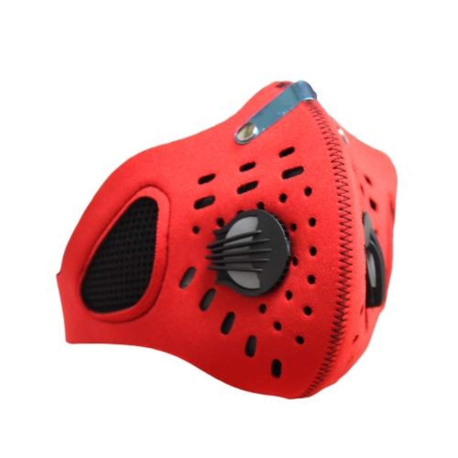 Cubrebocas Bicicleta Mascara Deportiva Neopreno Filtro Rojo