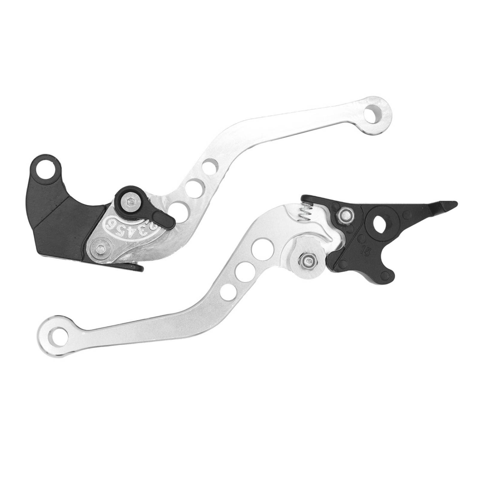 Manijas para moto 125Z aluminio plata Alessia 