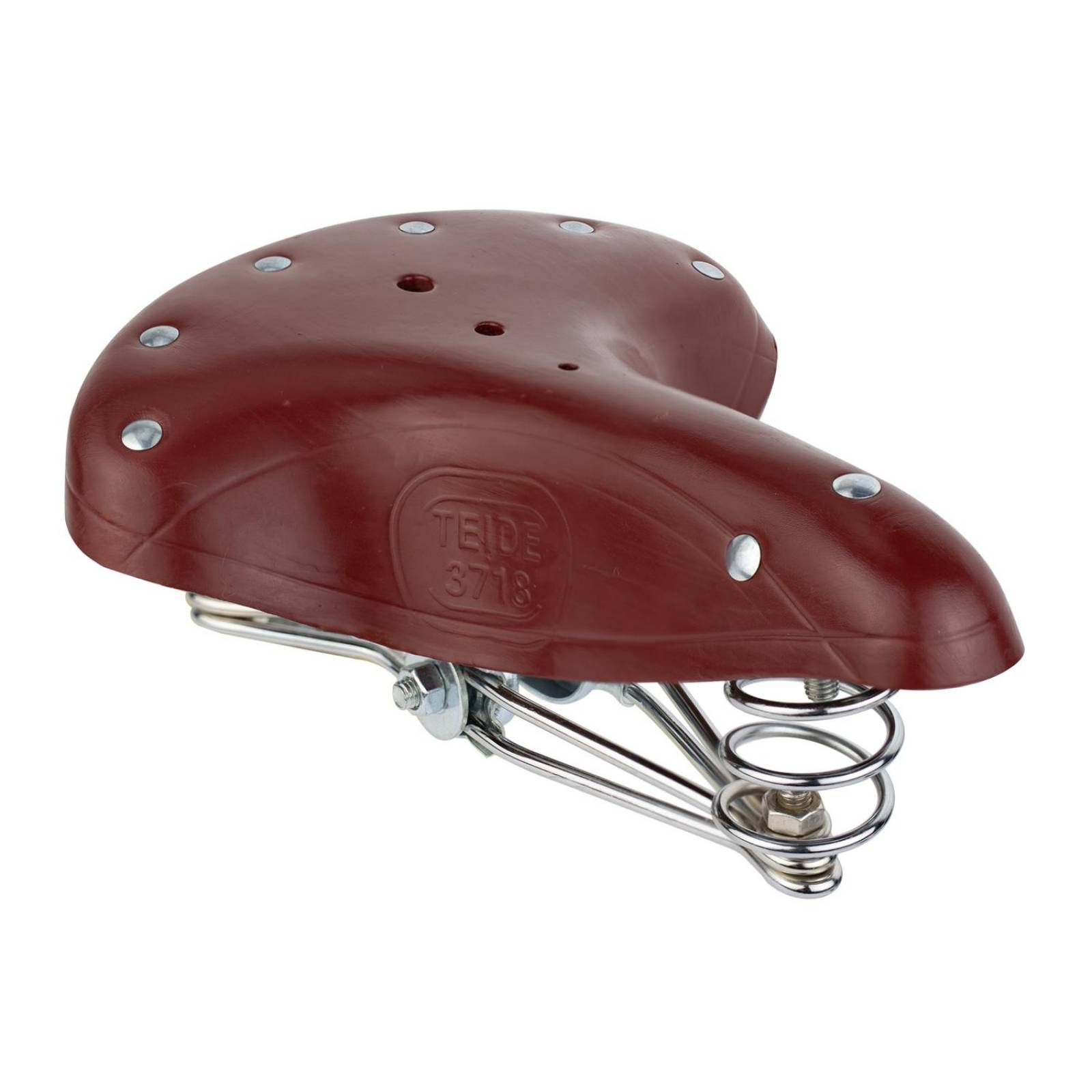 Asiento para bicicleta de piel vino baqueta MARILUZ 