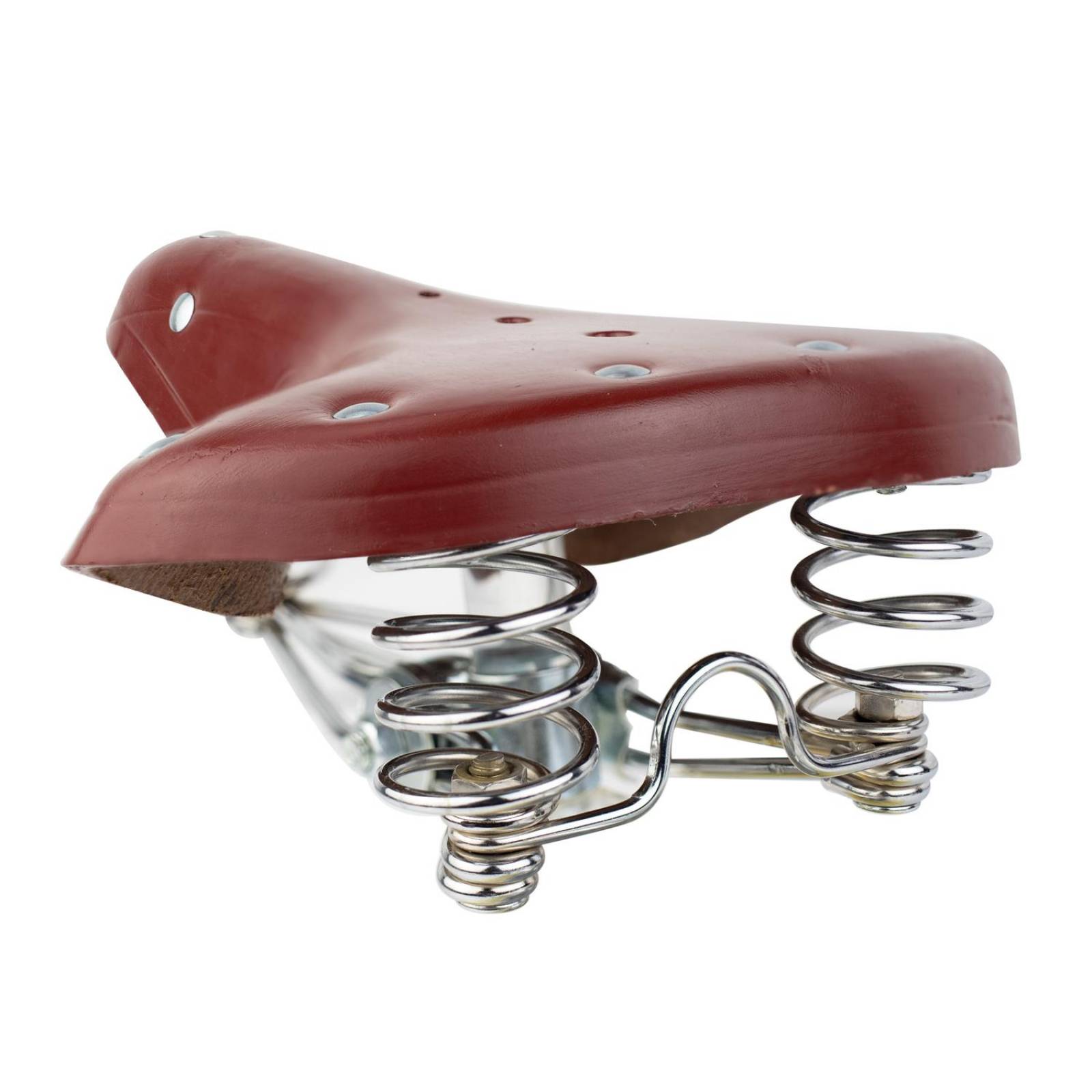 Asiento para bicicleta de piel vino baqueta MARILUZ 