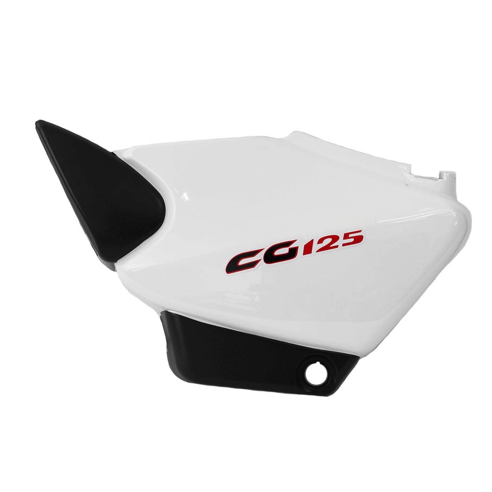 Tapa Cubierta Lateral Izquierda Para Moto Cargo 125 Blanca 