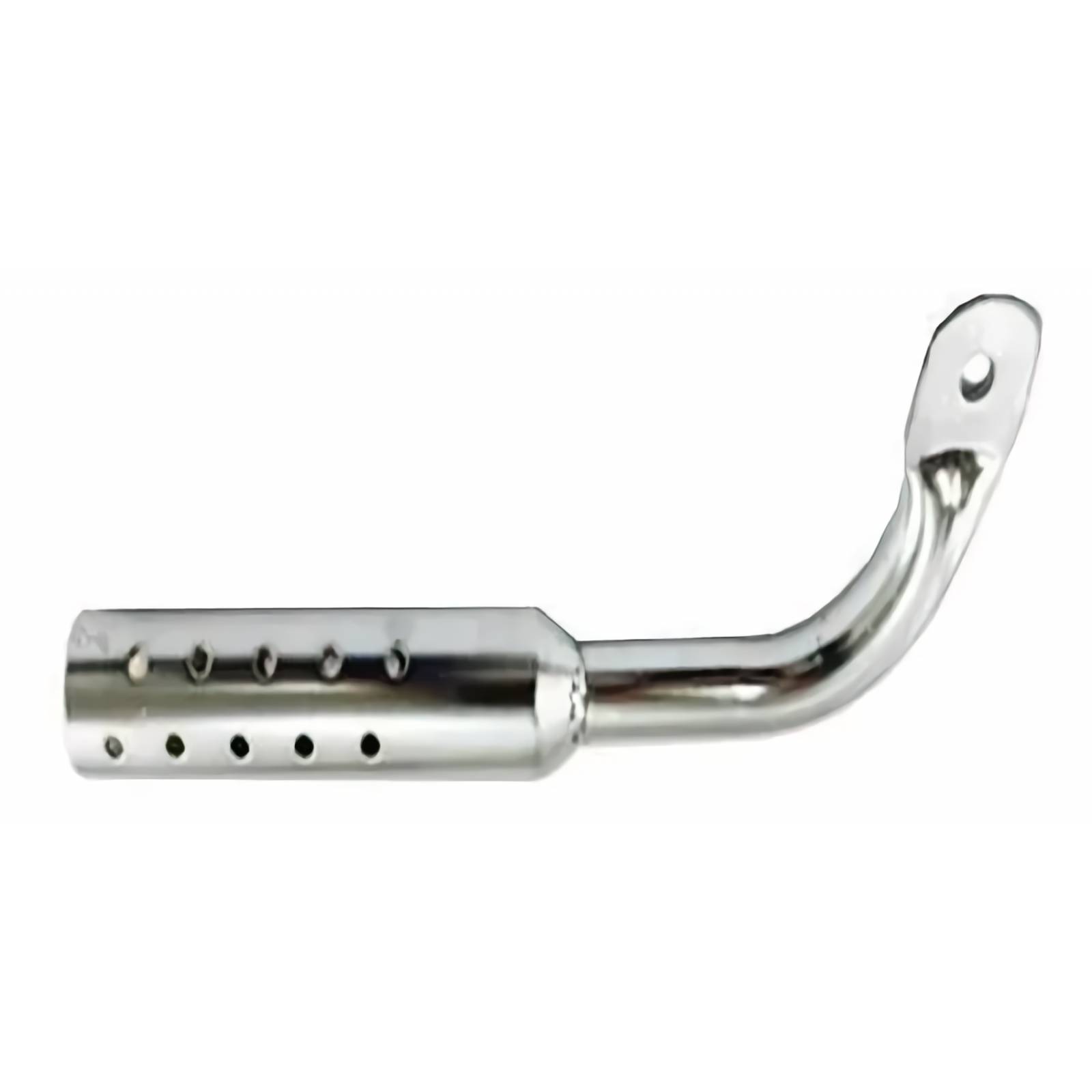 Escape Liso Perforado Cromado Para Bicicleta 