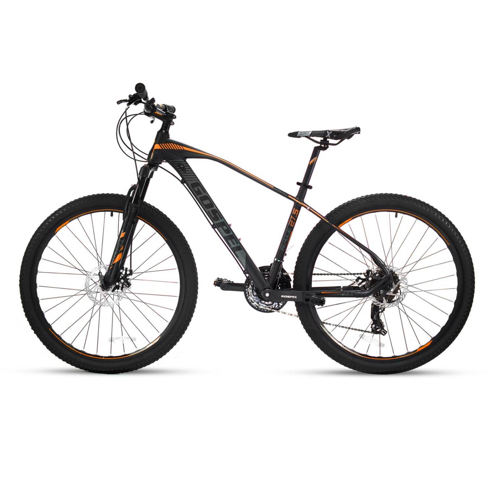 Bicicleta Montaña R27.5 24V Naranja Talla L Race Gospel 