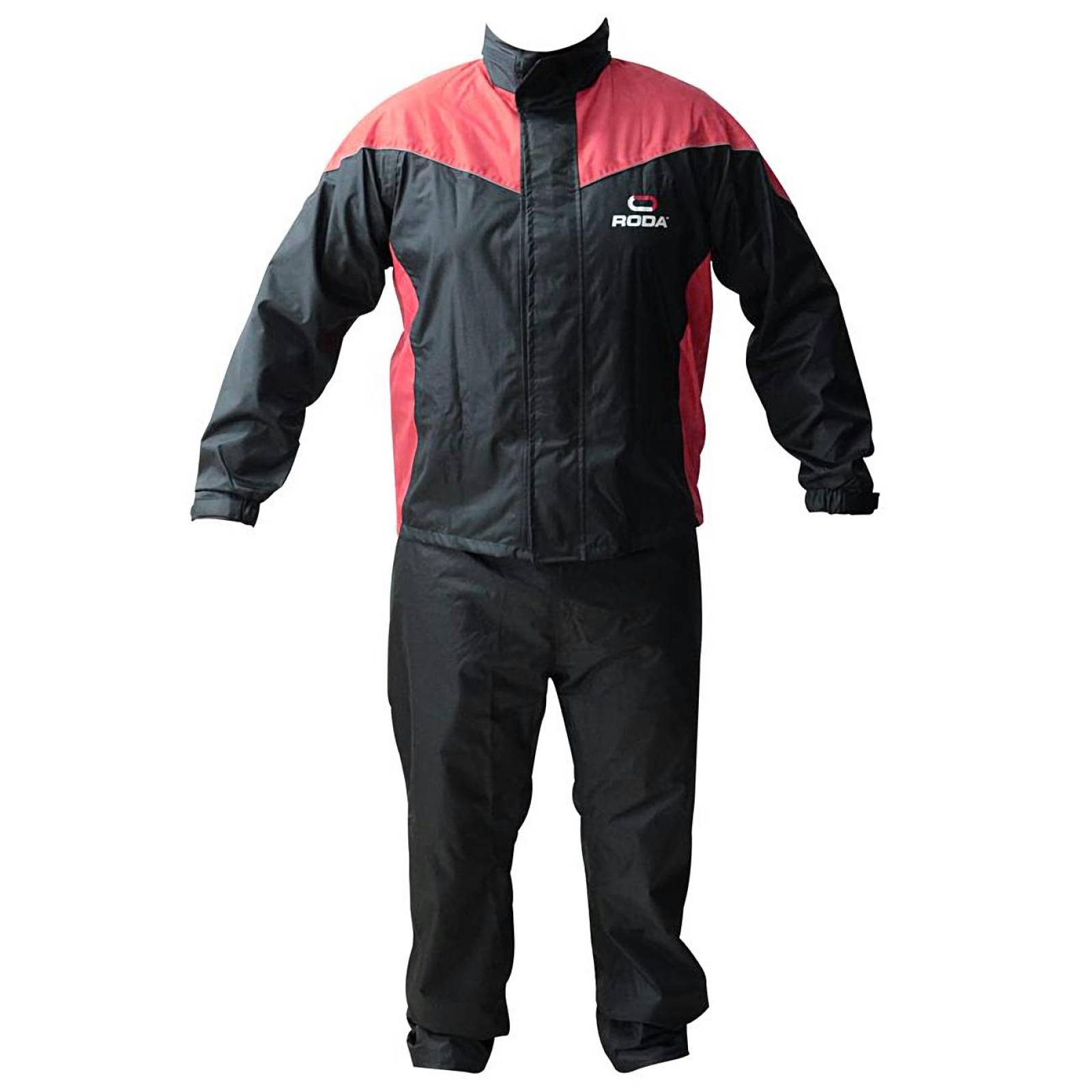 Impermeable Roda negro/rojo G 