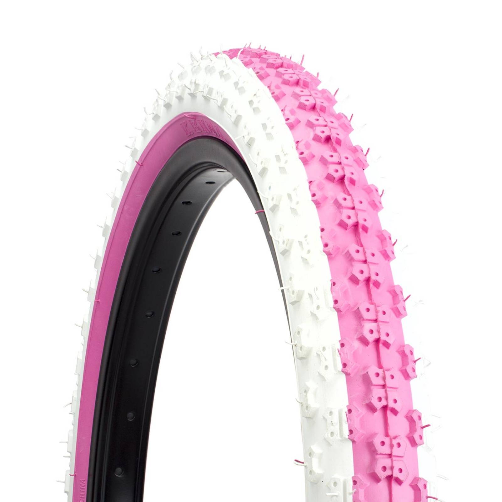 Llanta para bicicleta R20 x2.125 blanco rosa K50 Kenda 