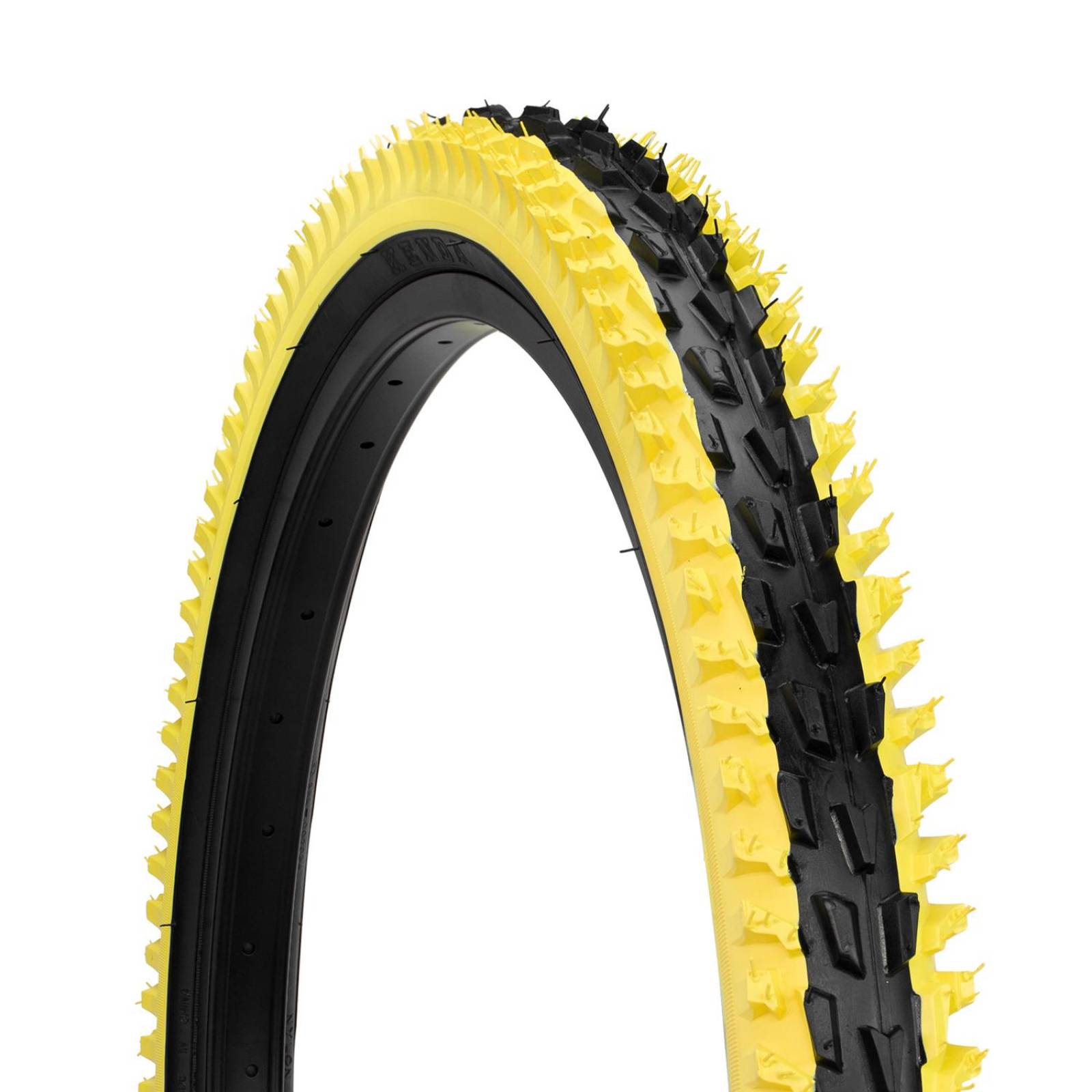 Llanta para bicicleta R24 amarilla payaso K837 Kenda