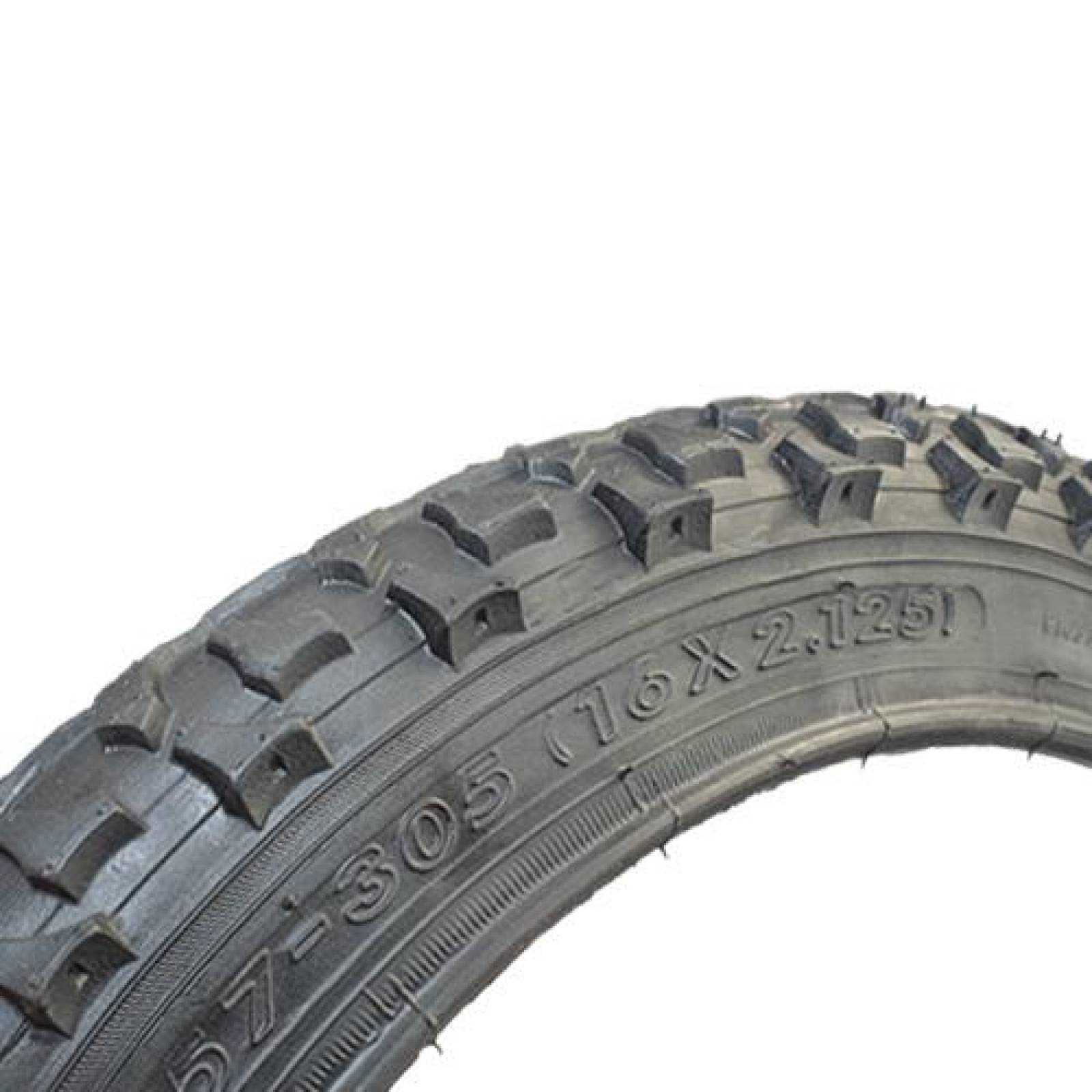 Llanta para bicicleta R16 x2.125 MTB negra P1033 Wanda
