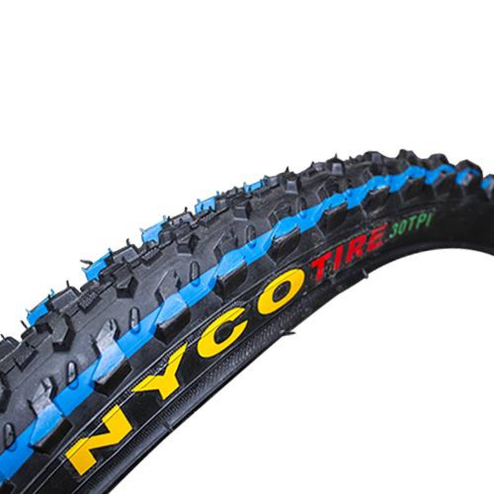Llanta para bicicleta R26 x2.125 doble linea azul HY111 Nyco