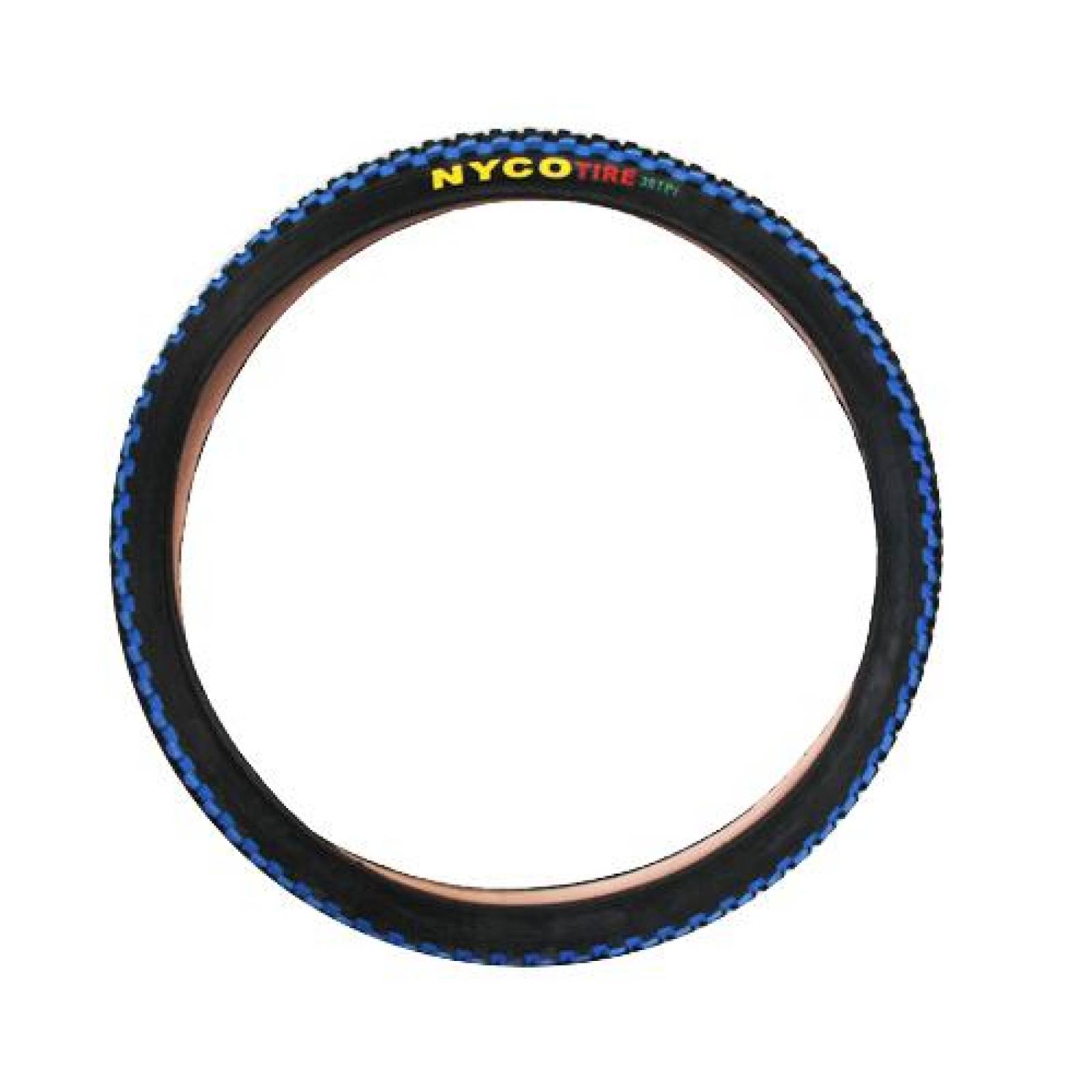 Llanta para bicicleta R26 x2.125 doble linea azul HY111 Nyco