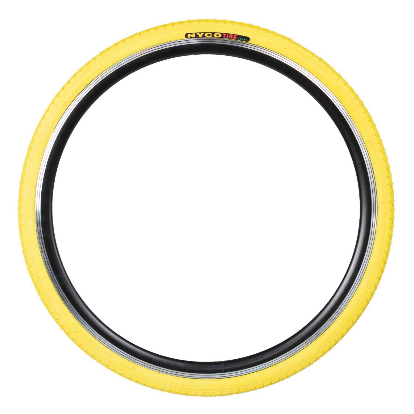 Llanta para bicicleta R26 x1.50 amarilla 30/50PSI HY007 Nyco 