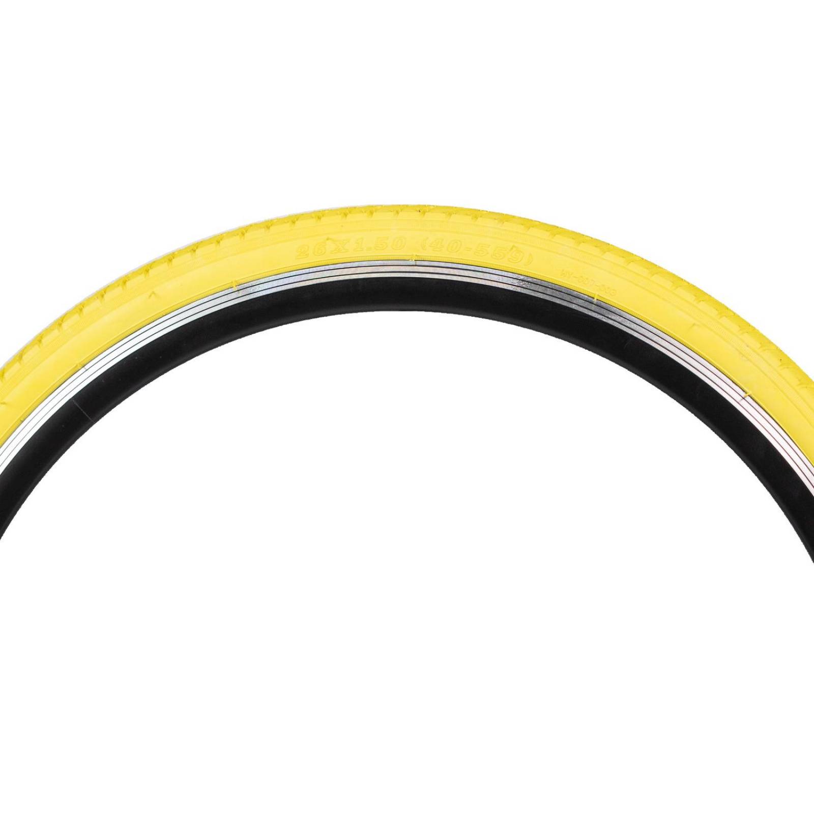 Llanta para bicicleta R26 x1.50 amarilla 30/50PSI HY007 Nyco 