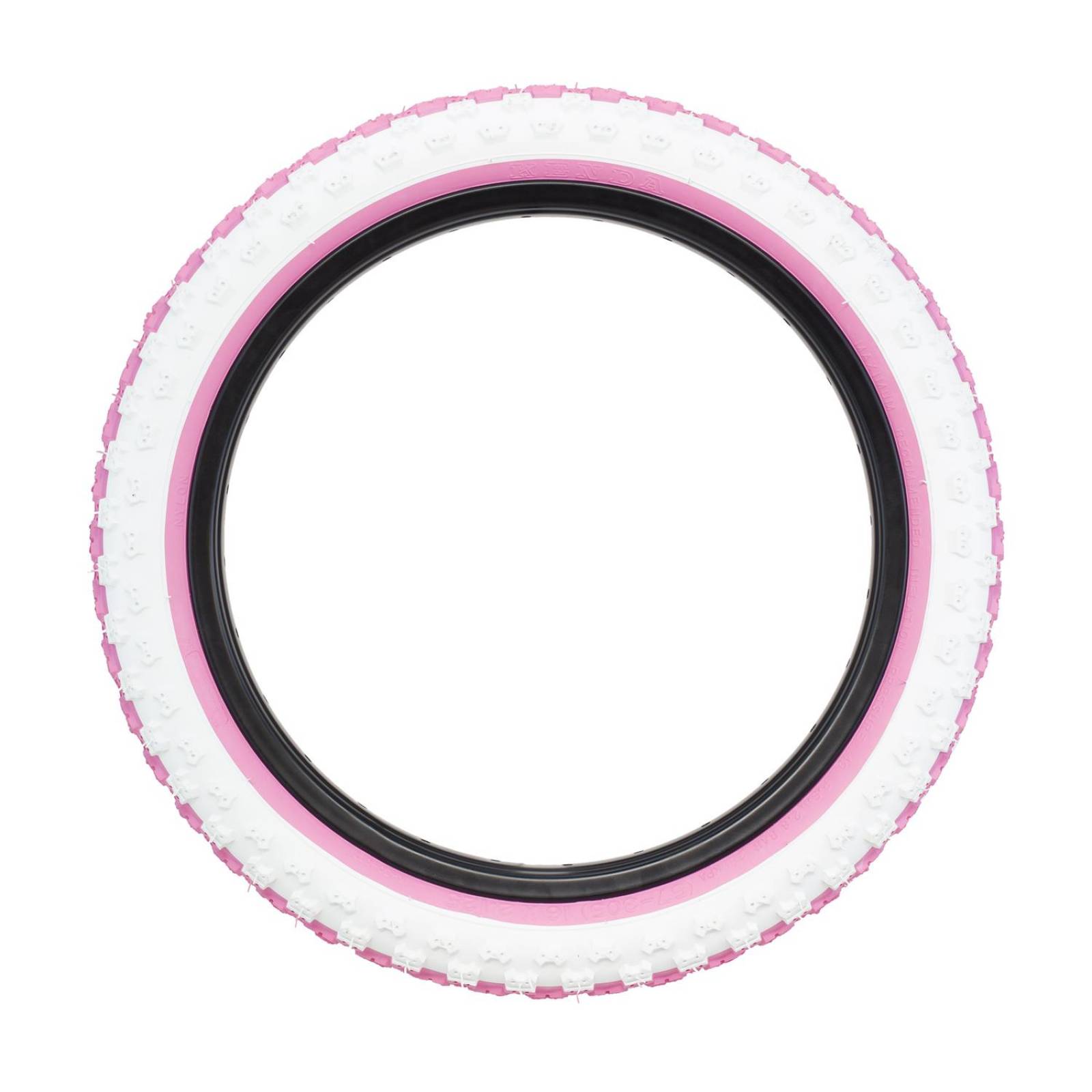 Llanta para bicicleta R16 x2.125 blanca rosa DTC K50 Kenda 