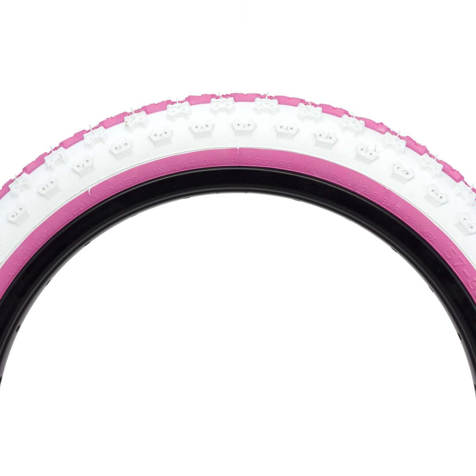 Llanta para bicicleta R16 x2.125 blanca rosa DTC K50 Kenda 