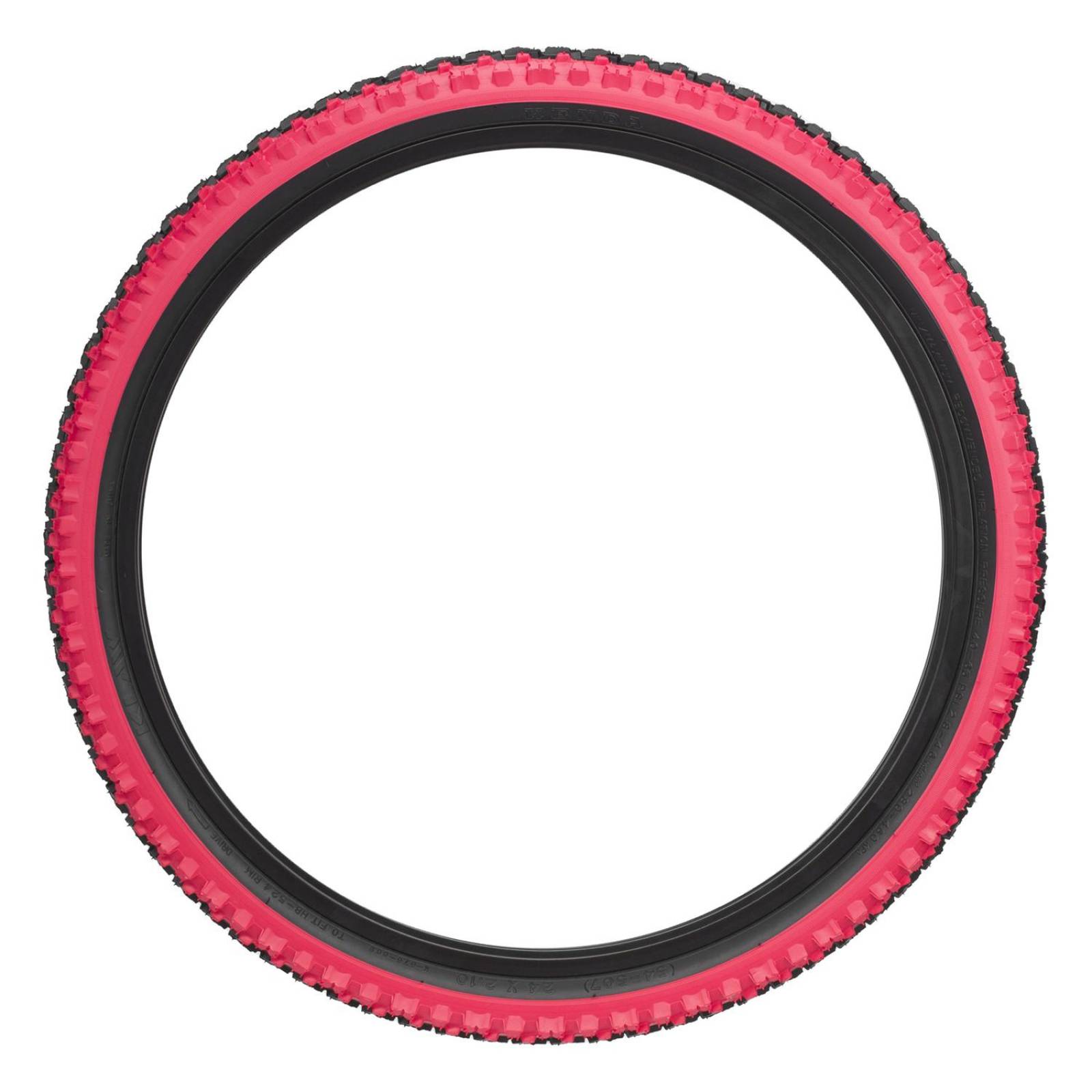 Llanta para bicicleta R24 x2.10 negra con rojo K876 Kenda 