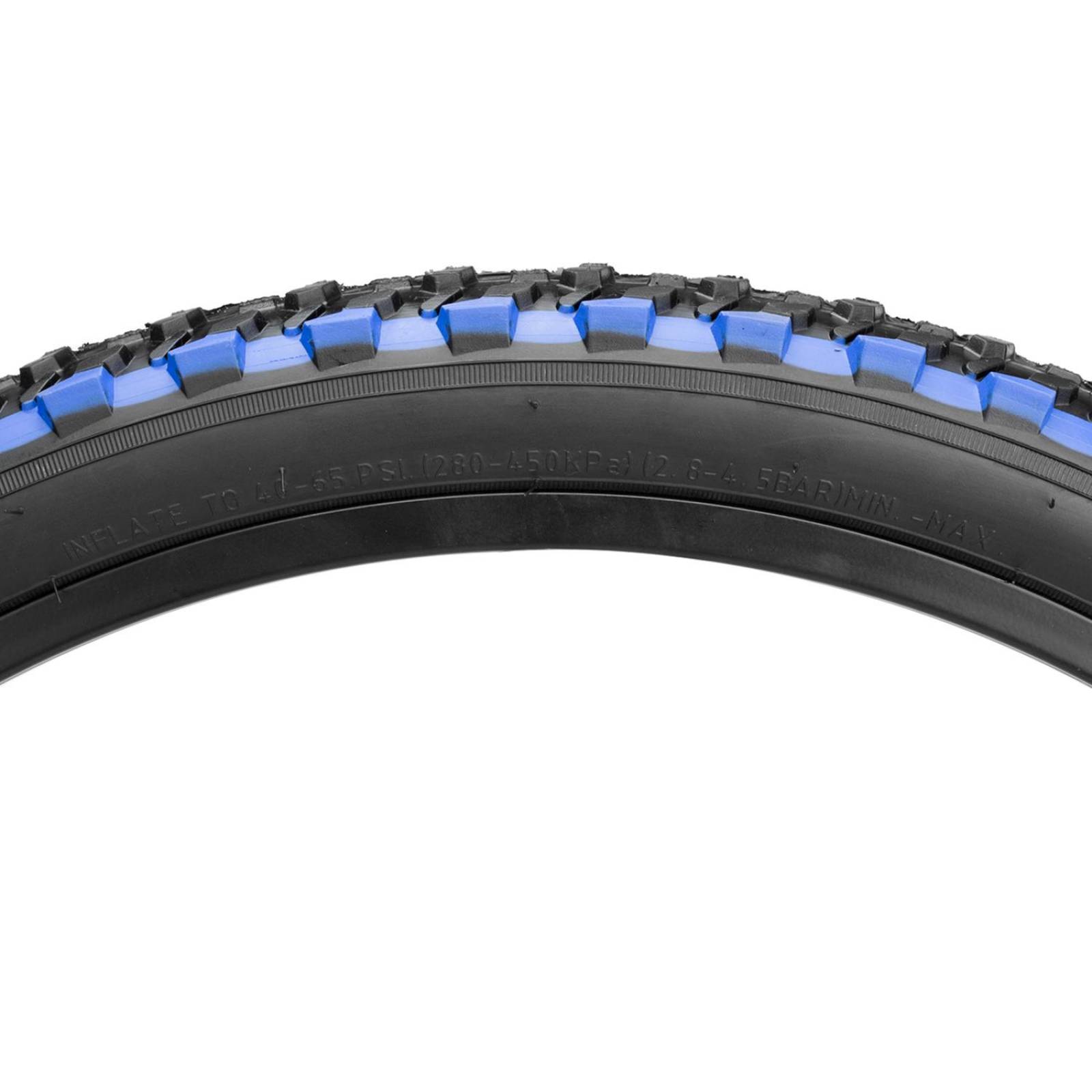 Llanta para bicicleta R24 x2.125 doble linea azul HY111 Nyco