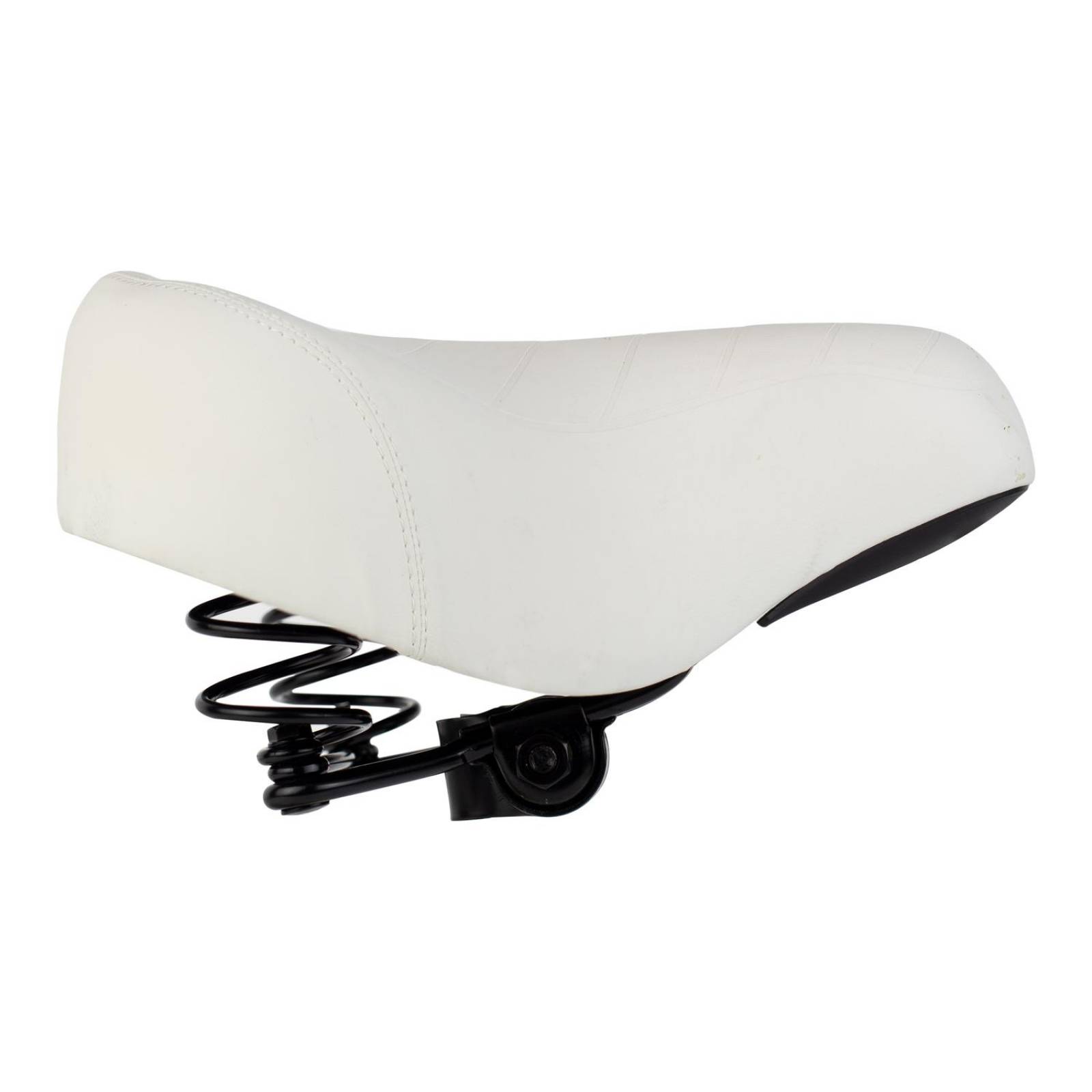 Asiento para bicicleta de resorte Ancho blanco  MARILUZ 