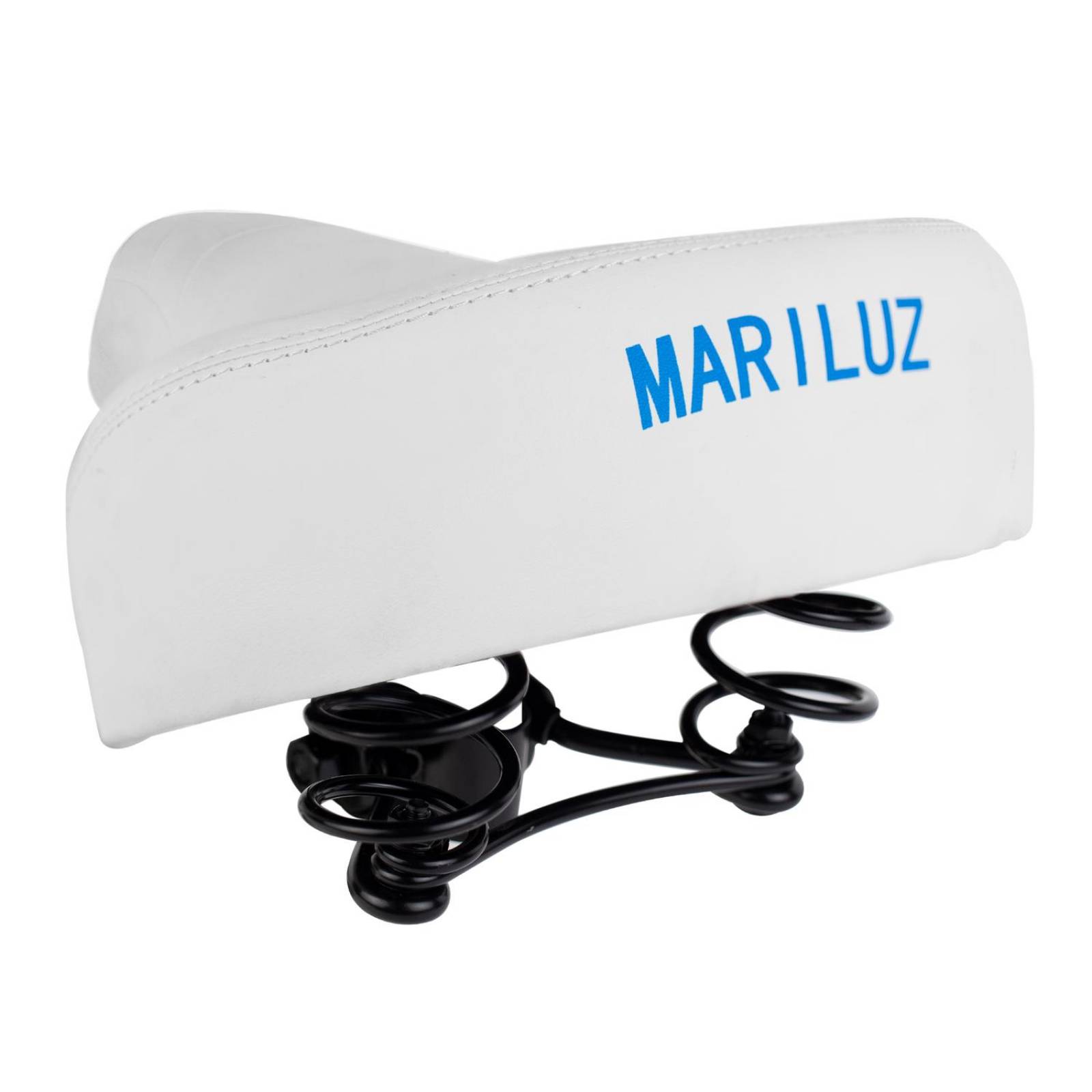 Asiento para bicicleta de resorte Ancho blanco  MARILUZ 