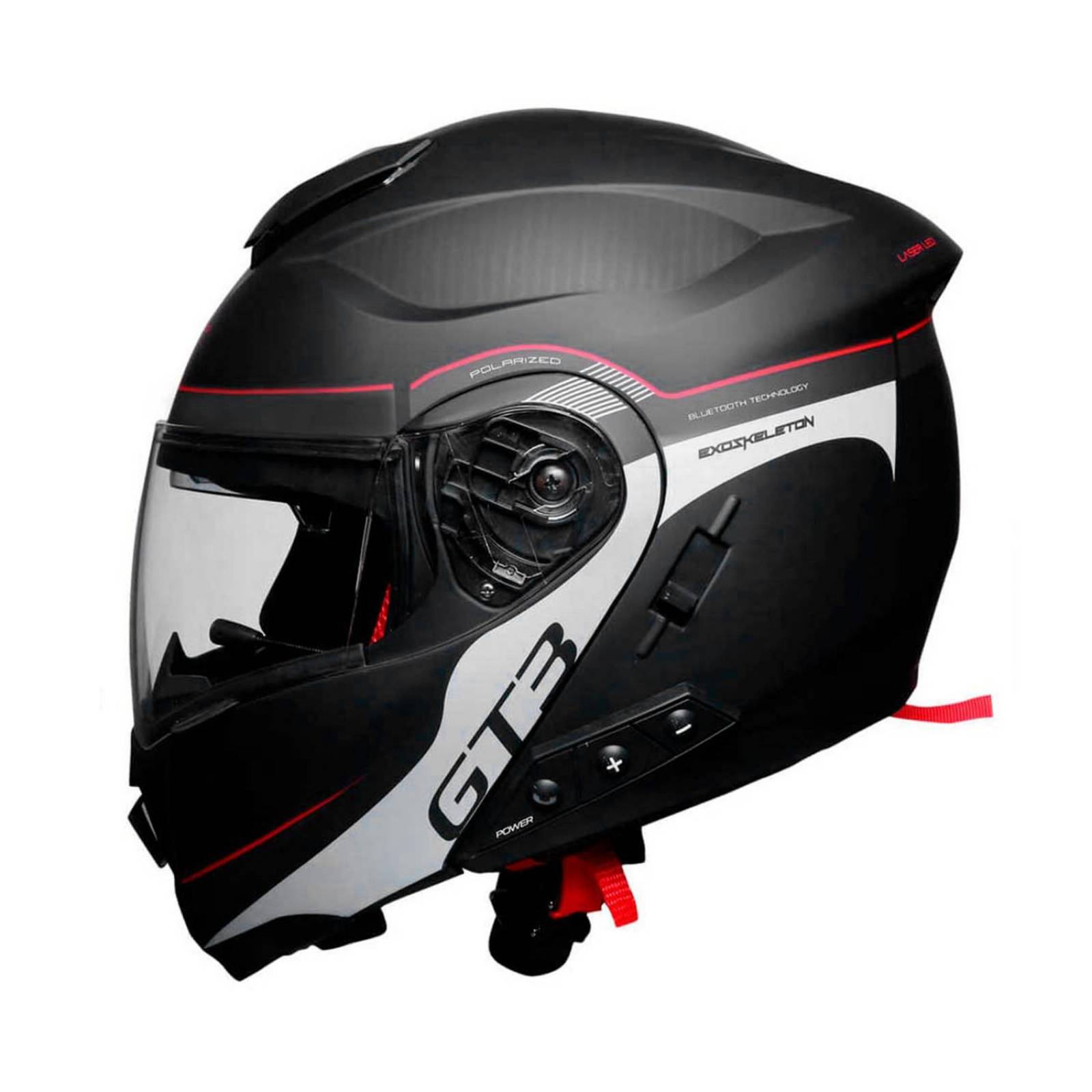 Casco moto talla L certificado bluetooth blanco GT3 Vento 