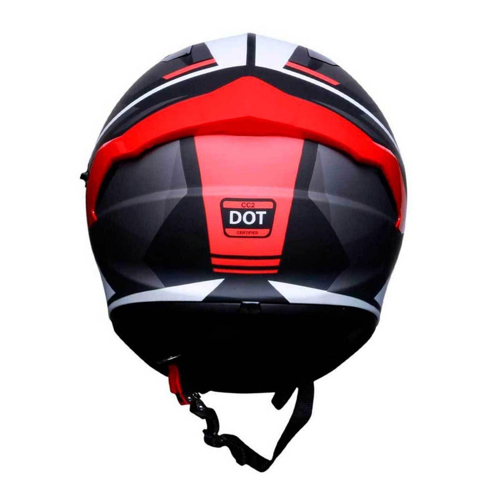 Casco para moto talla L cetificado bluetooth rojo CC2 Vento 