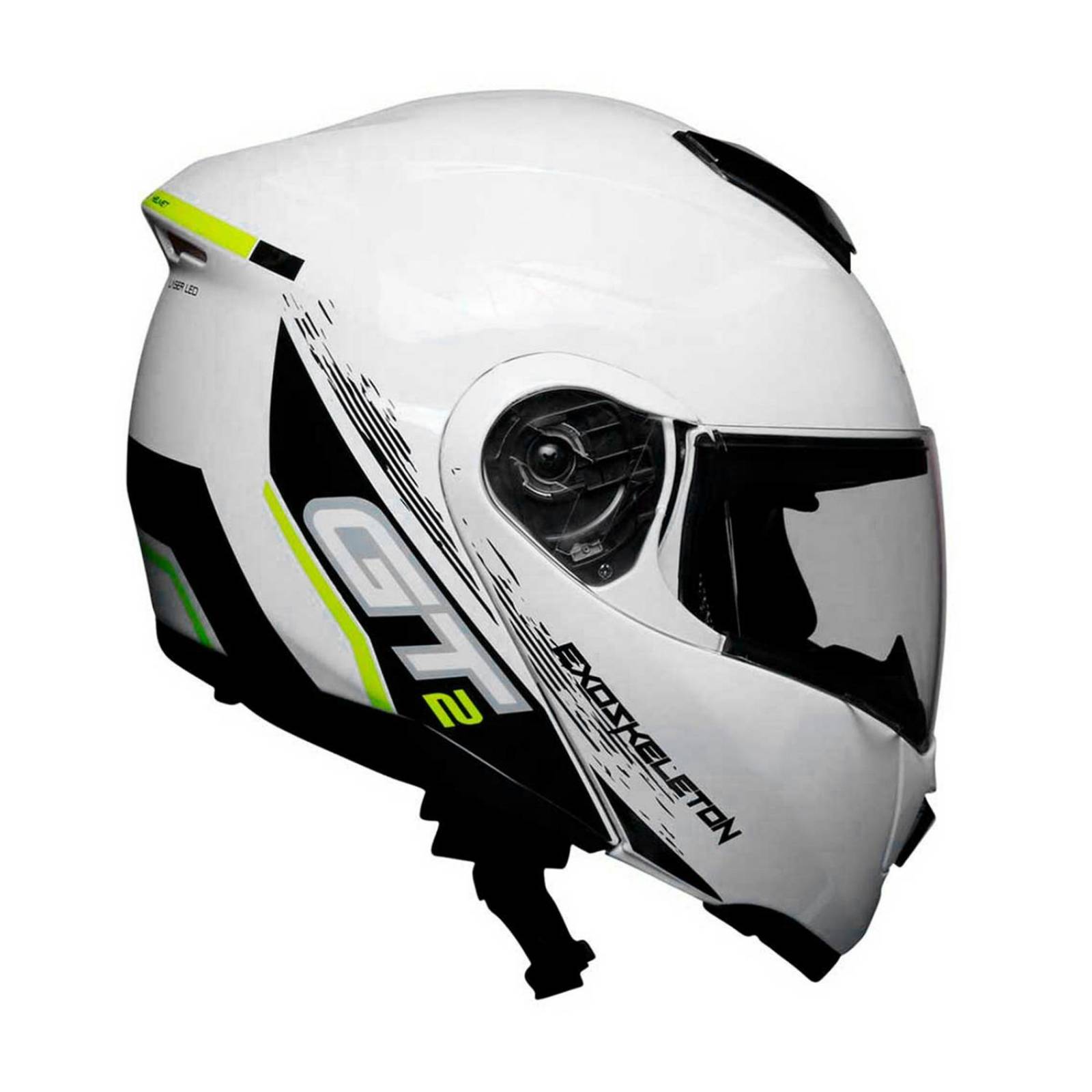 Casco moto talla L certificado bluetooth amarillo GT2 Vento 