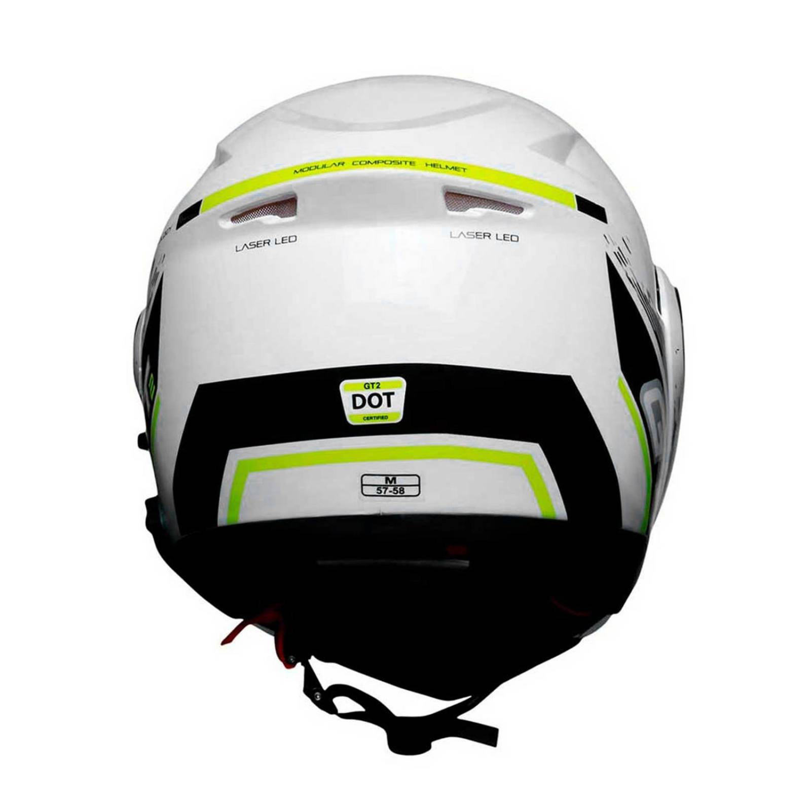 Casco moto talla L certificado bluetooth amarillo GT2 Vento 
