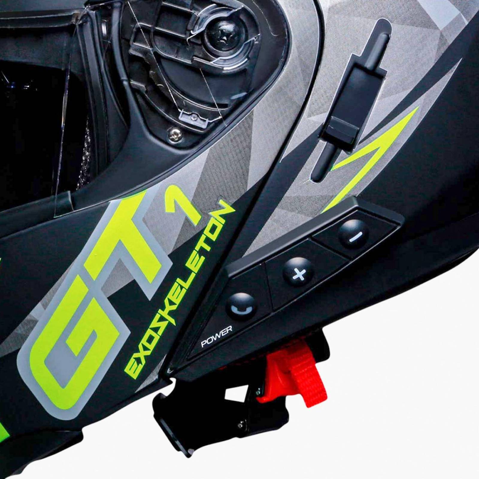 Casco moto talla L certificado bluetooth amarillo GT2 Vento 