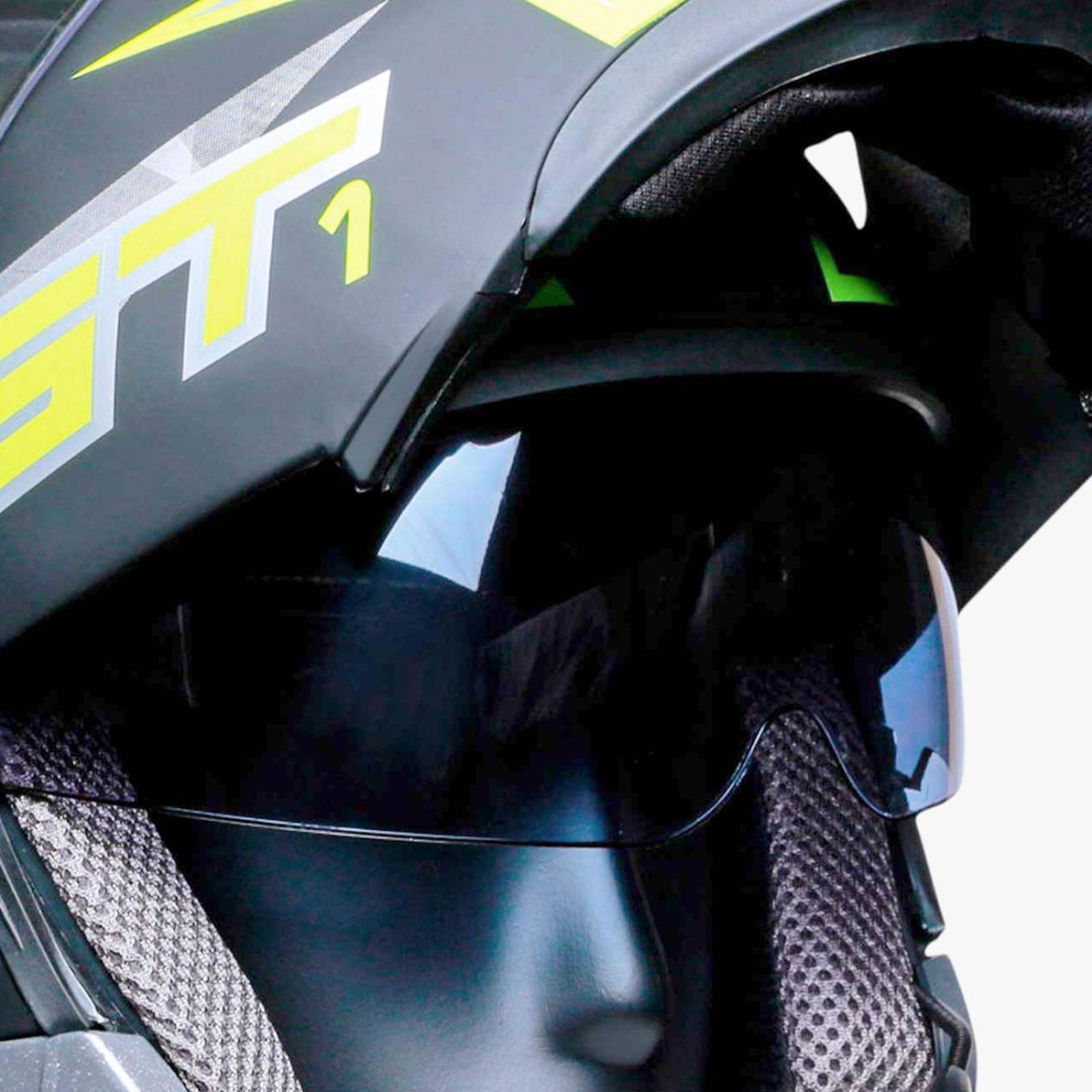 Casco moto talla L certificado bluetooth amarillo GT2 Vento 