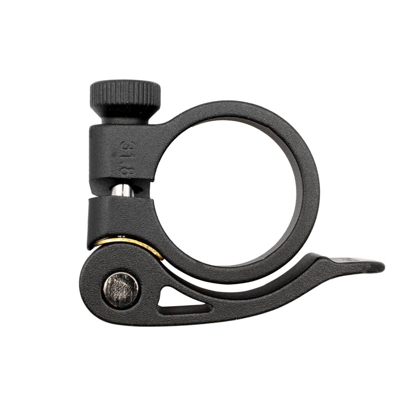 Abrazadera de asiento aluminio para bicicleta con bloqueo 31.8 negro AT-101N Vision 