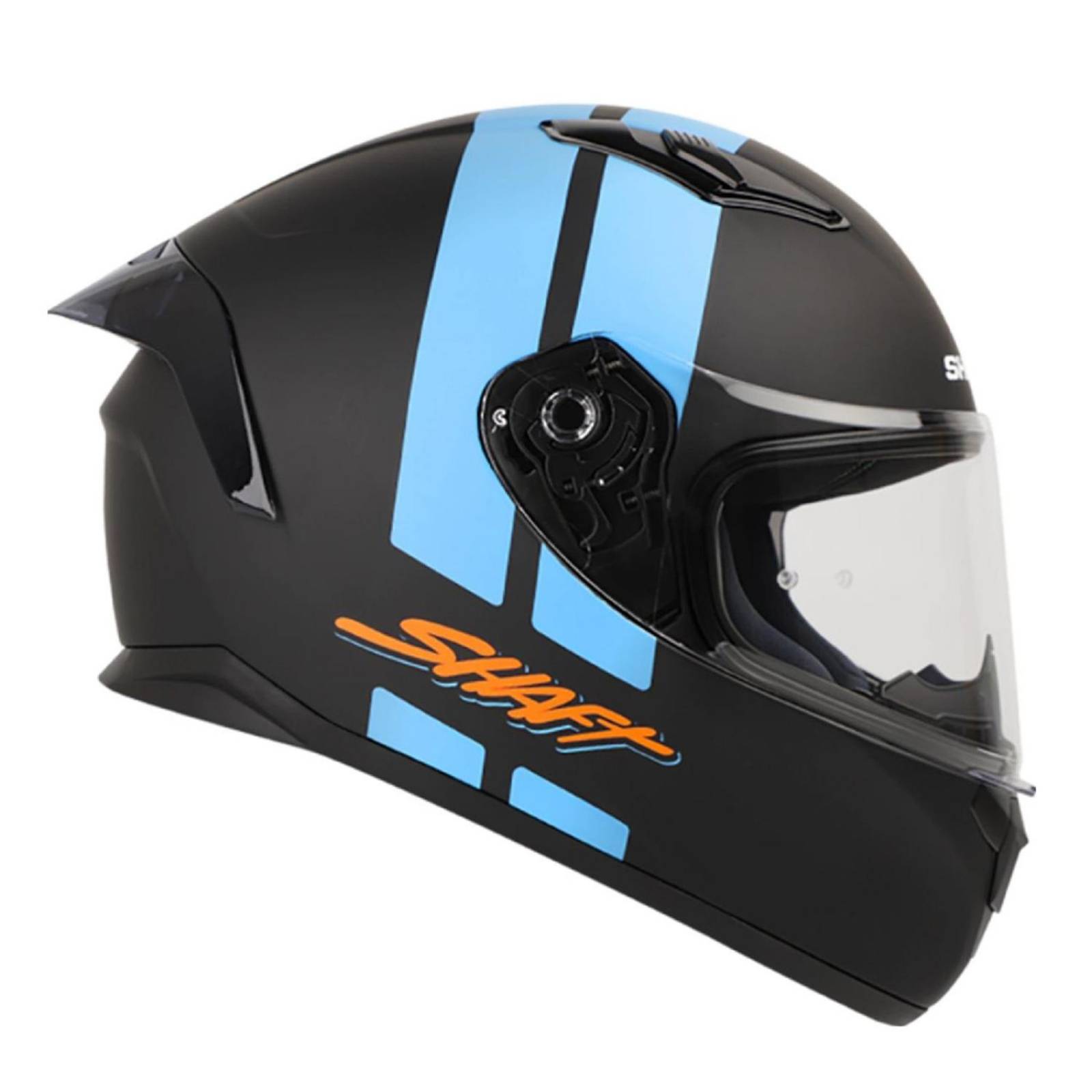 Casco Shaft Integral SH582-SP Negro matte/Azul Candy Talla M 