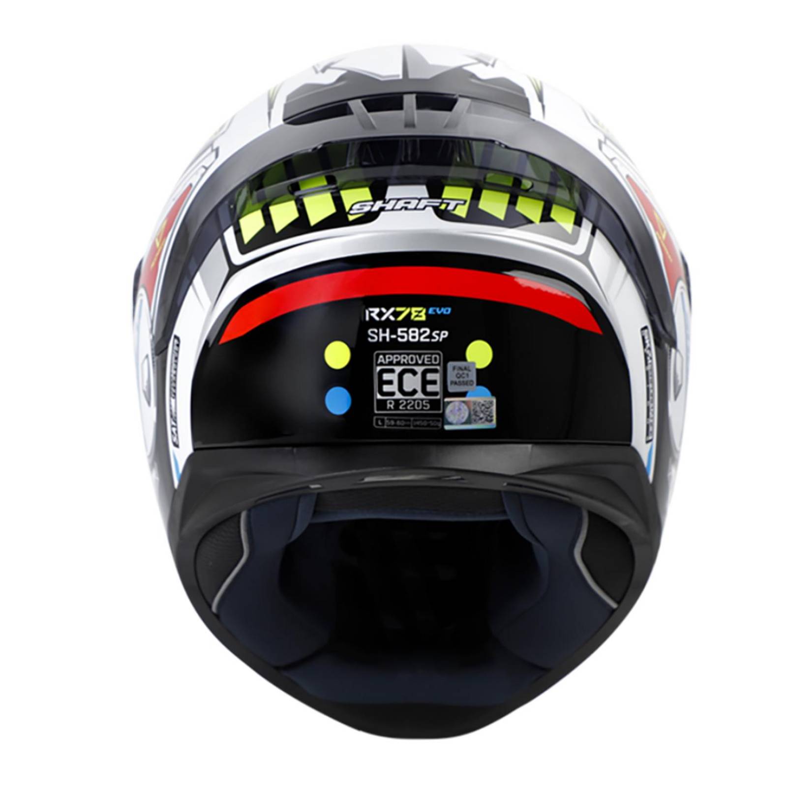 Casco Shaft Integral SH582-SP Blanco/Azul Talla L 