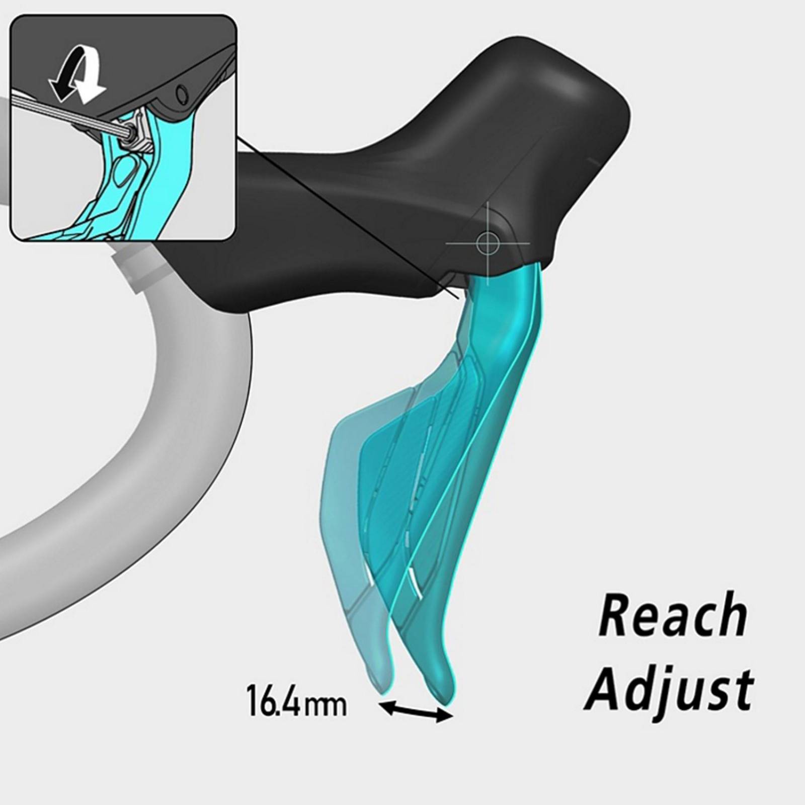 Freno de disco hidraulico trasero derecho para bicicleta de 12 vel 105 DI2 ST-R7120/BR-7170 Shimano 
