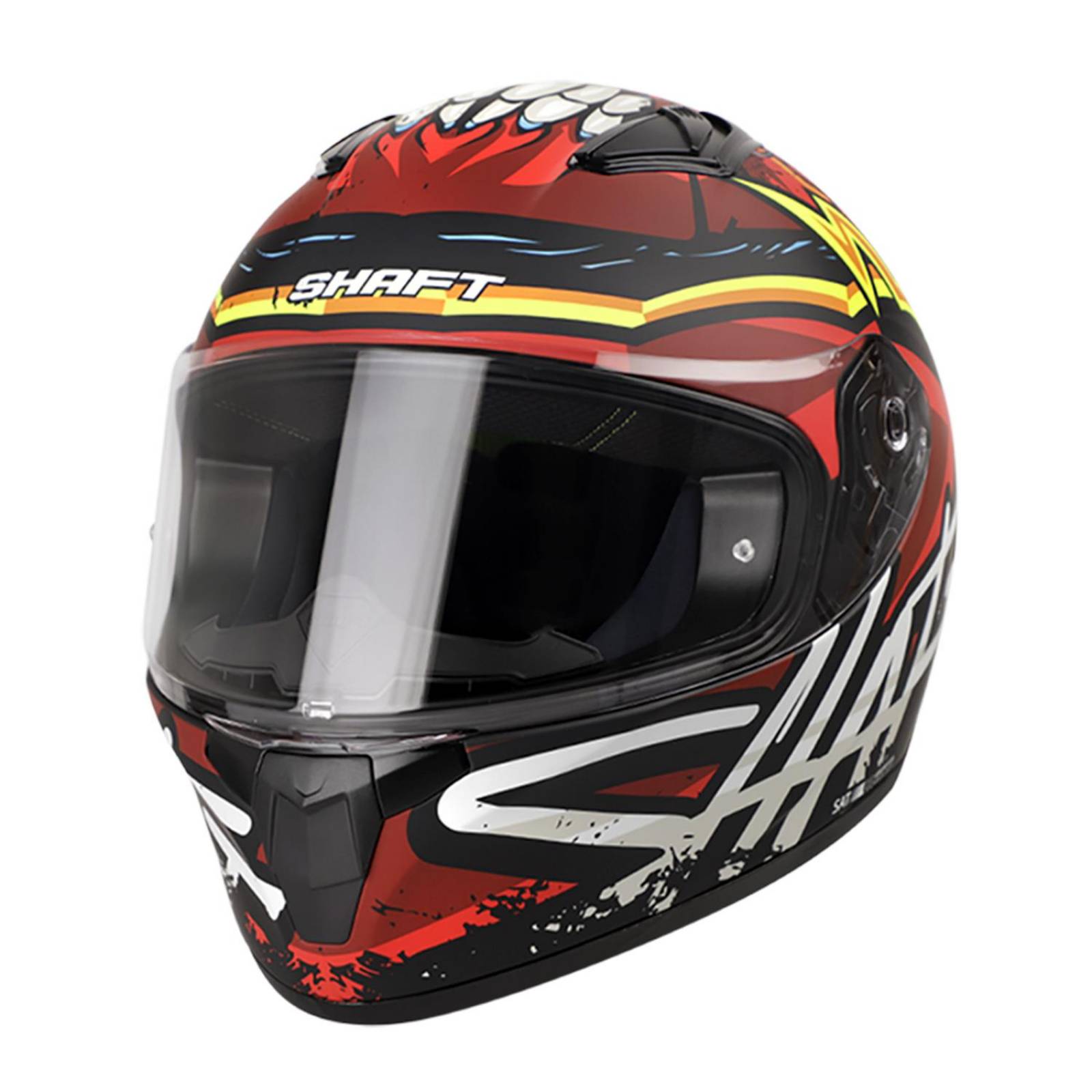 Casco para moto certificado Rojo Talla L Monsty Shaft