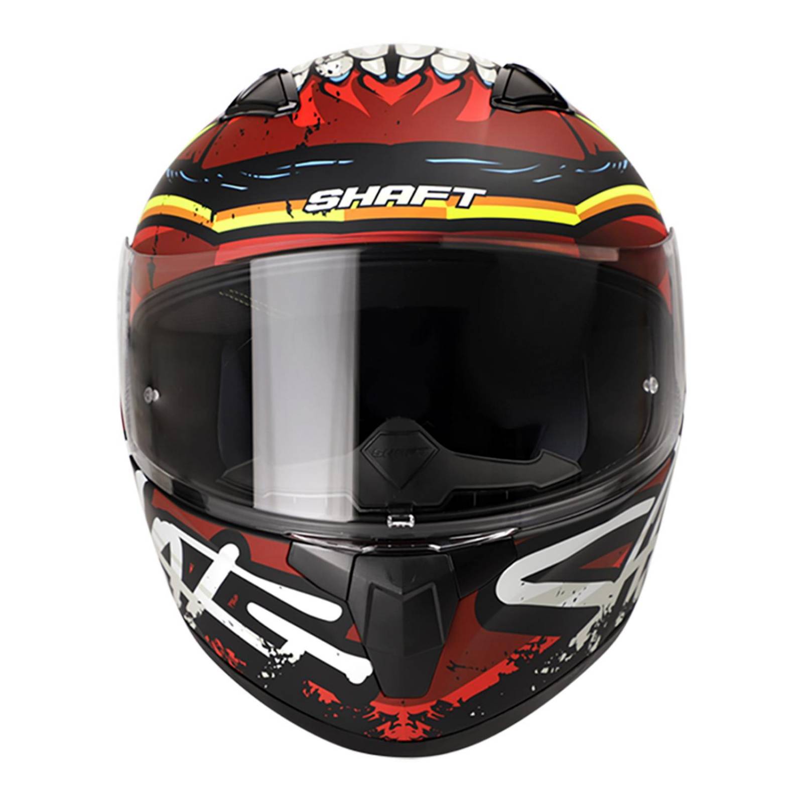 Casco para moto certificado Rojo Talla L Monsty Shaft