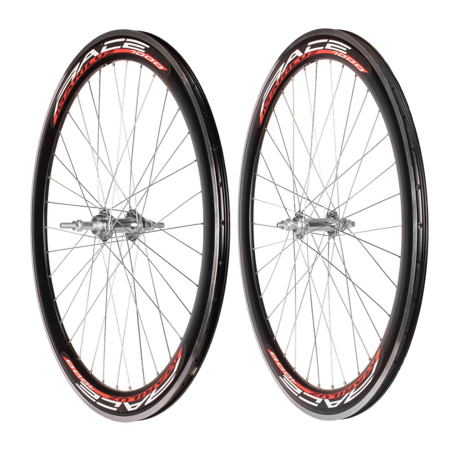 Rines completos para bicicleta R700 36H aluminio Mariluz 