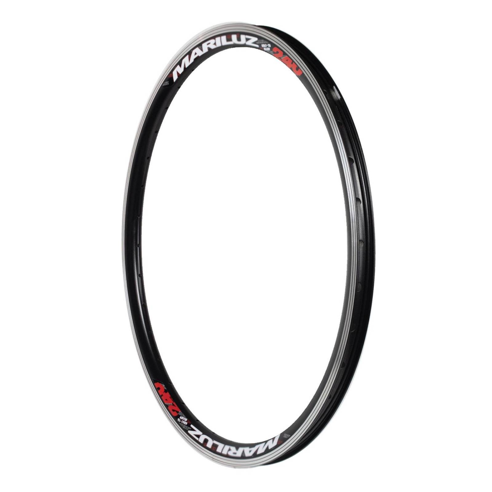 Rin bicicleta R24 x36H aluminio aero negro YS-728 Mariluz 