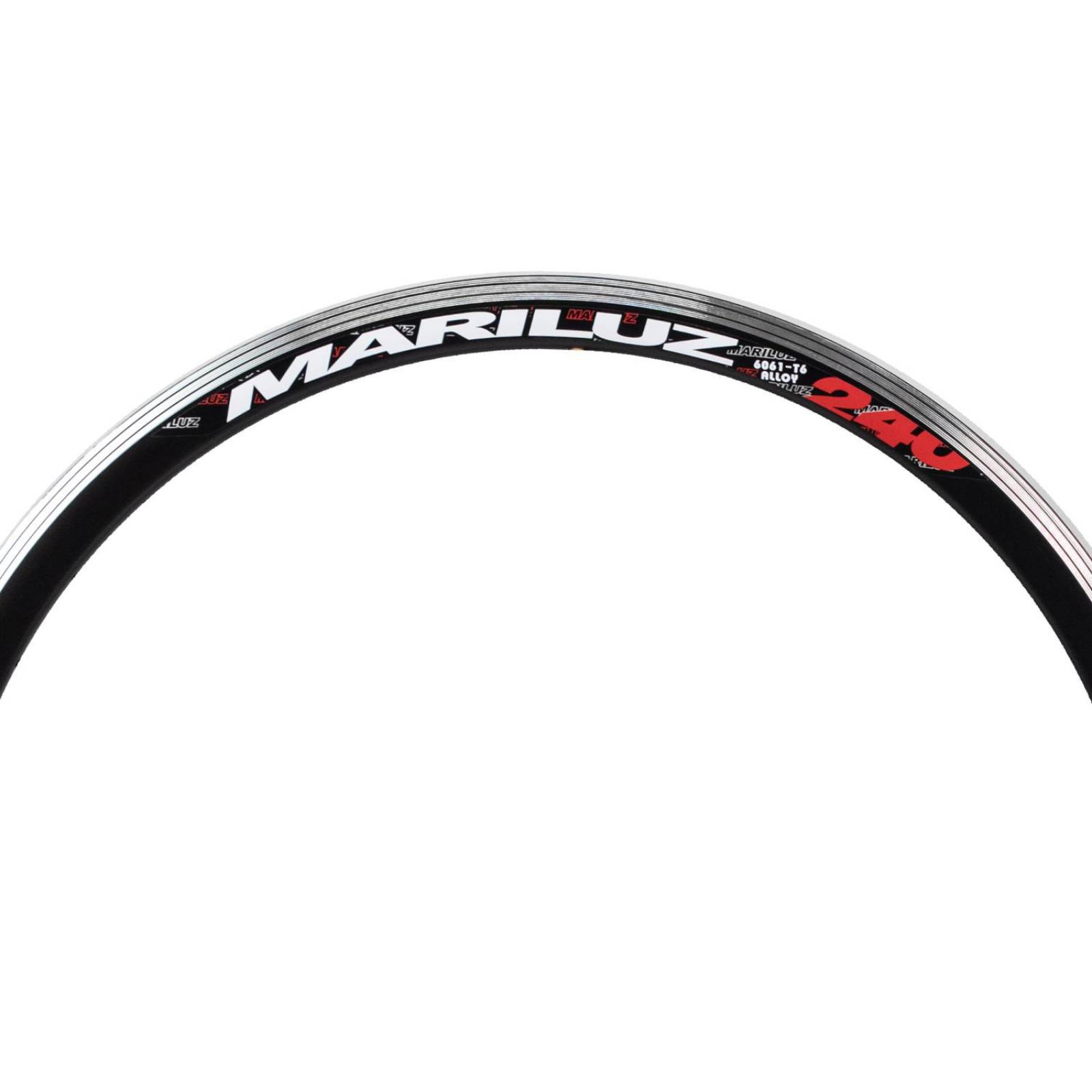 Rin bicicleta R24 x36H aluminio aero negro YS-728 Mariluz 