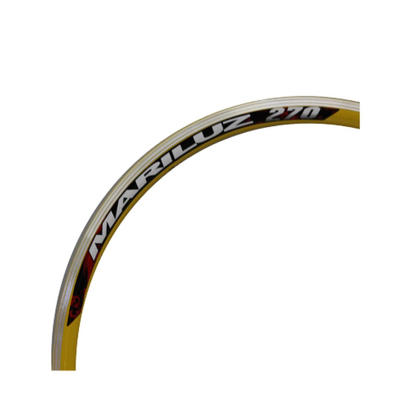 Rin bicicleta R27 x36H aluminio aero amarillo ZLA-01 Mariluz 