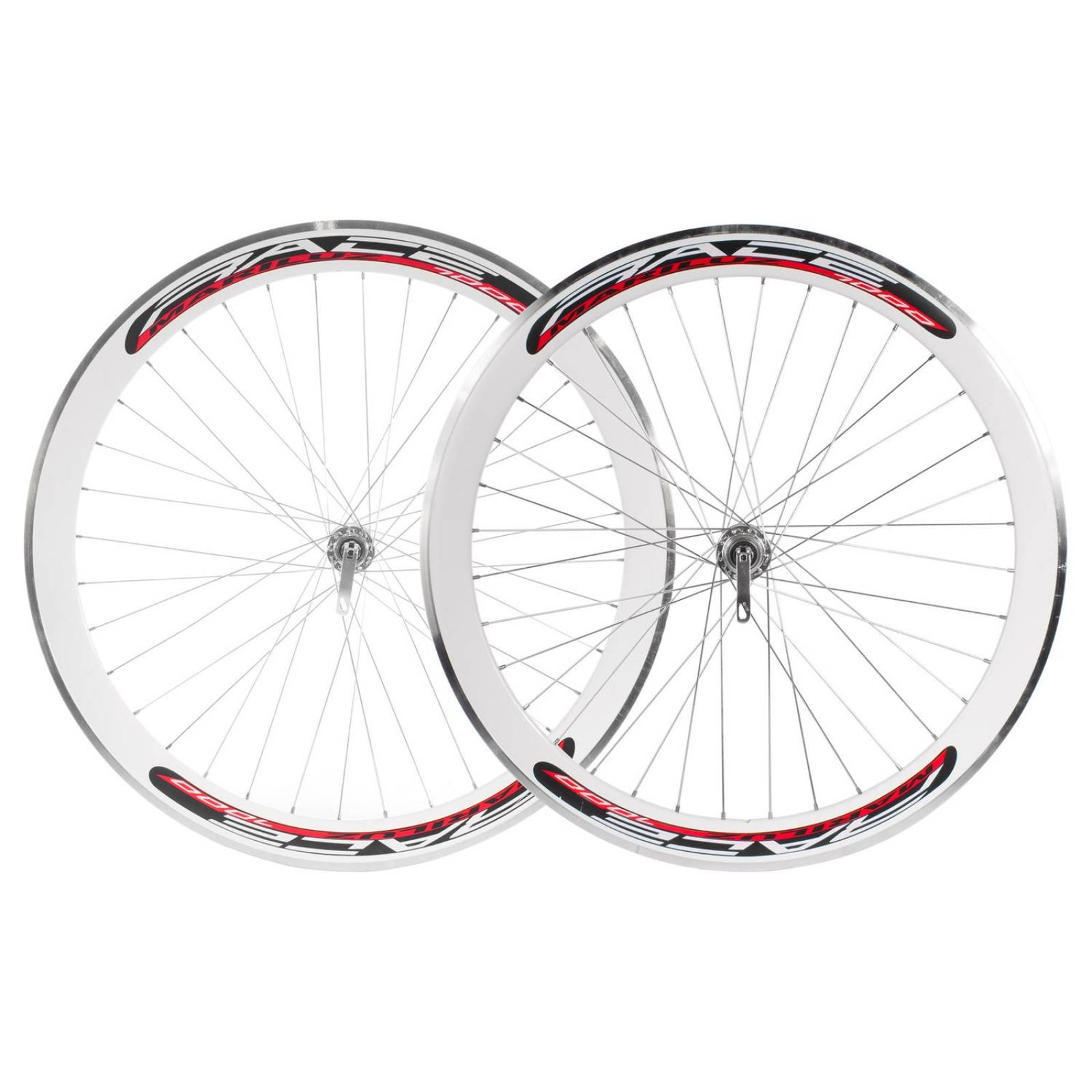 Ruedas para bicicleta R700 36H aluminio blanco Fixie Bicimex 