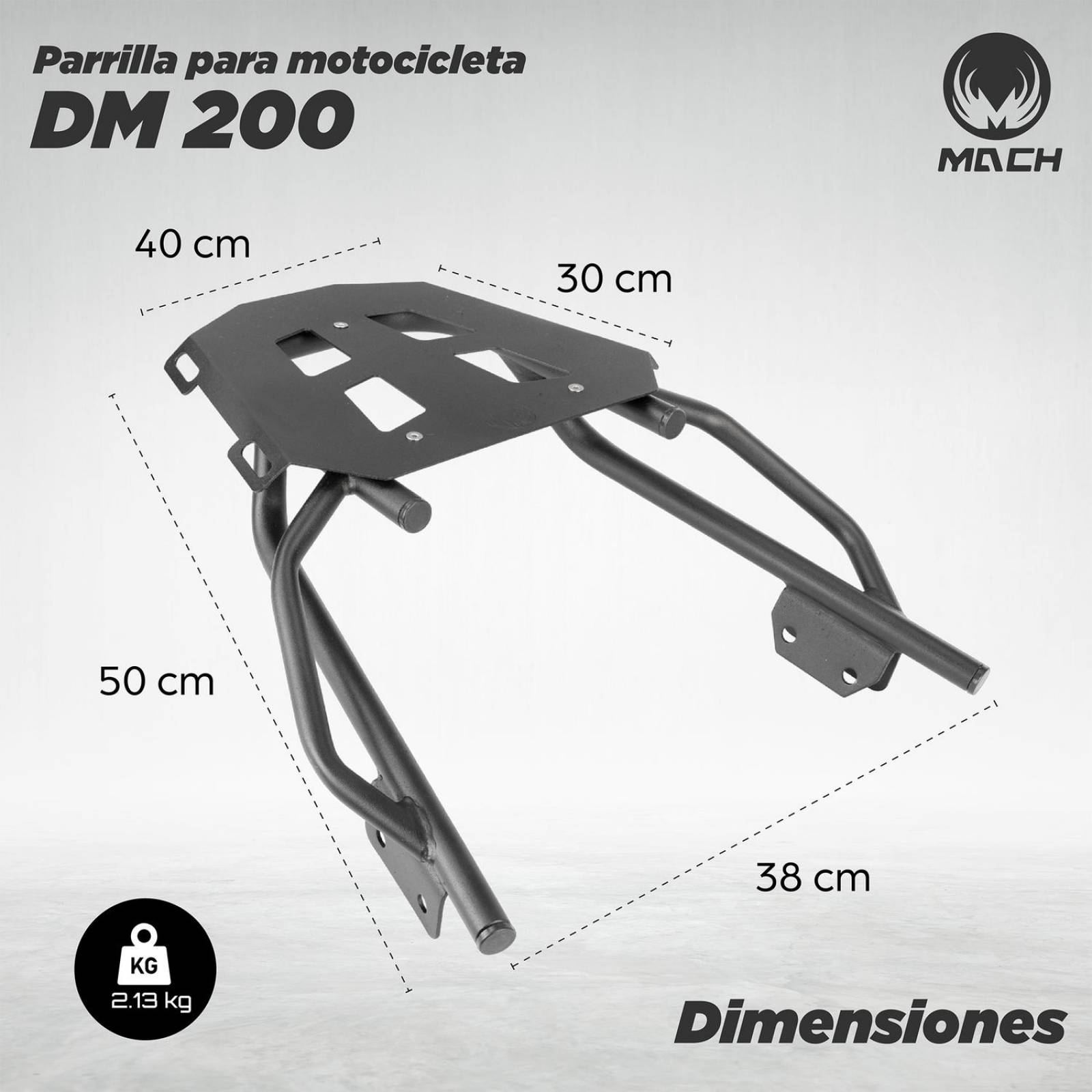 Parrilla para moto DM 200 Italika Mach