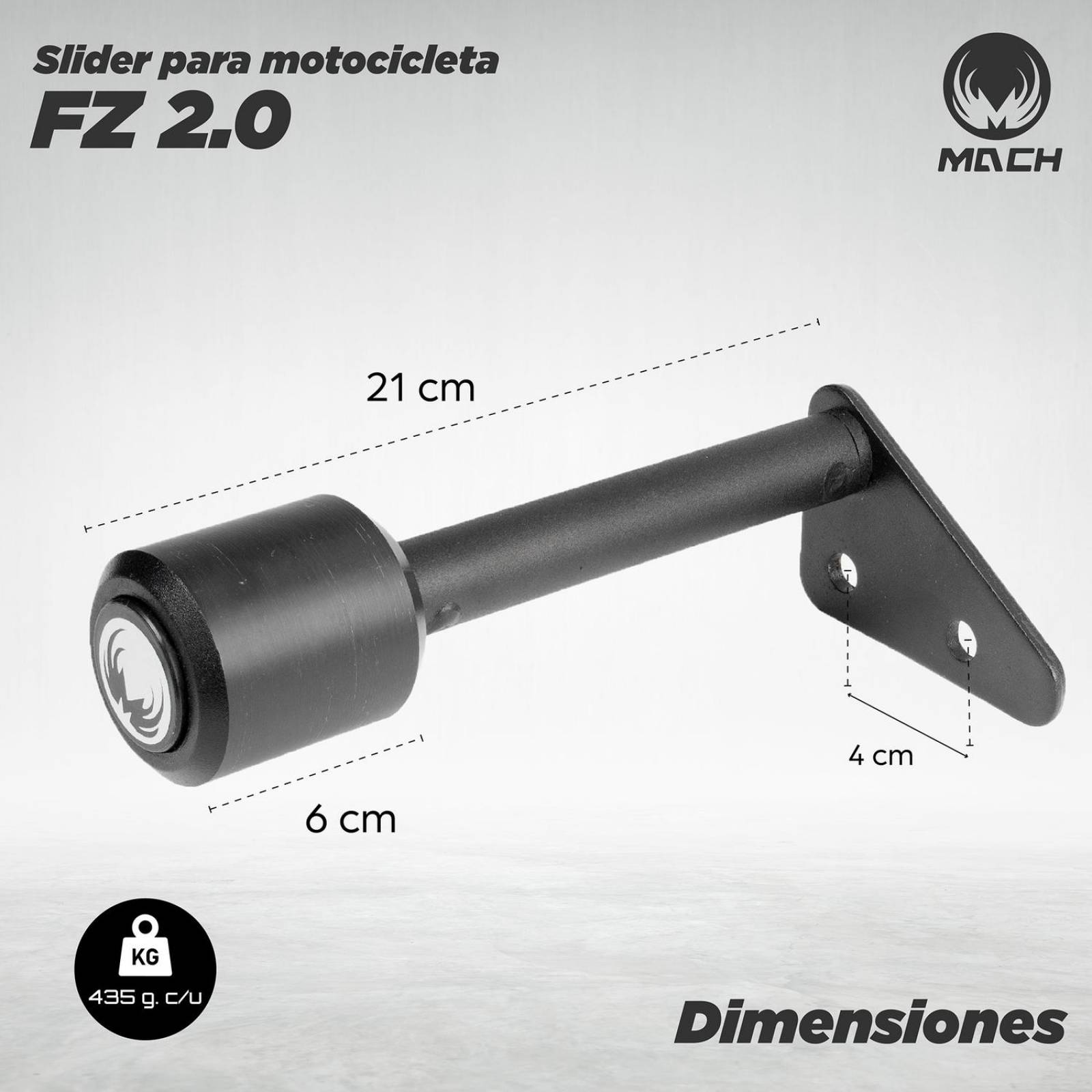 Slider Protector para moto FZ 2.0 Nylon Mach 