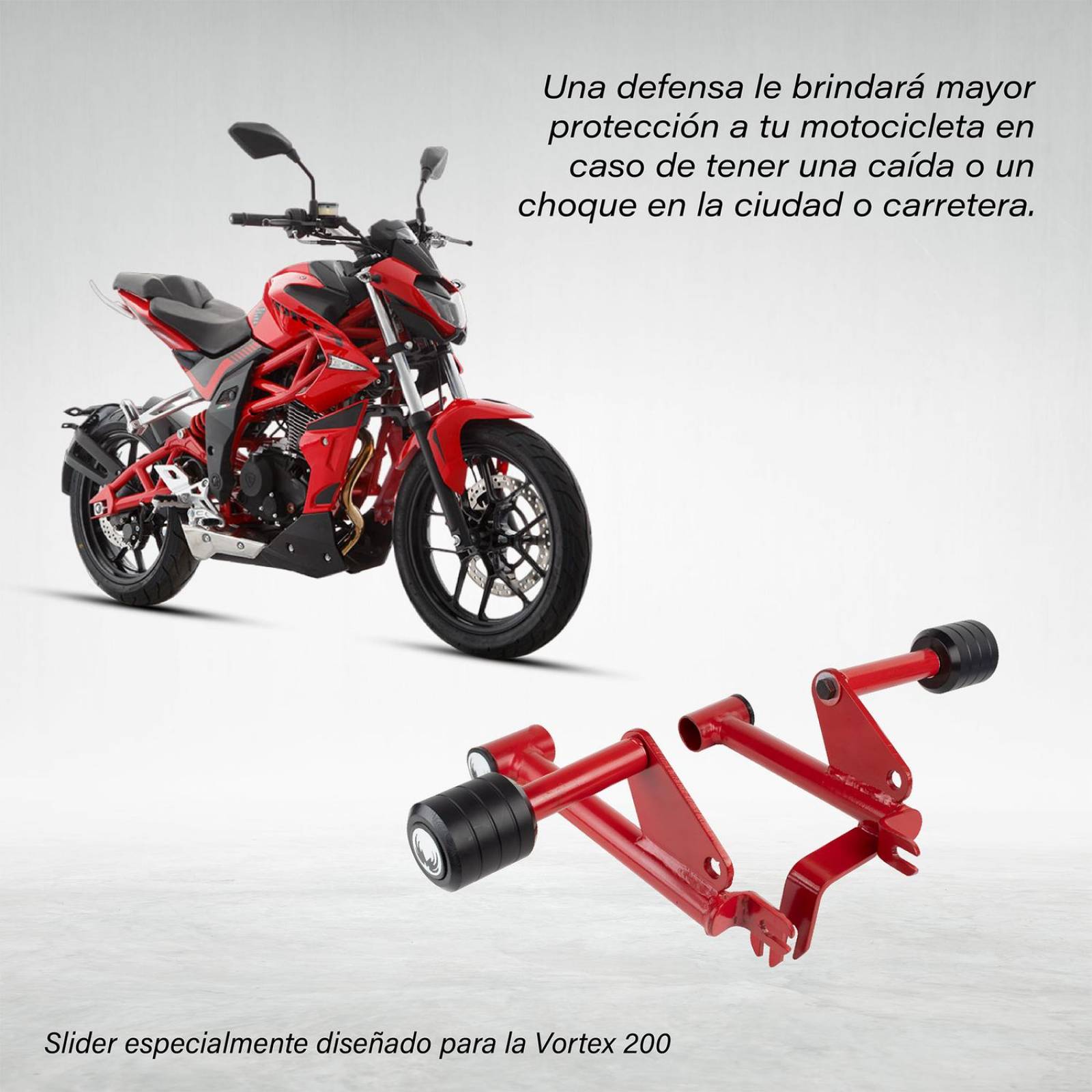 Slider Protector para moto Vortex 200 Italika Mach