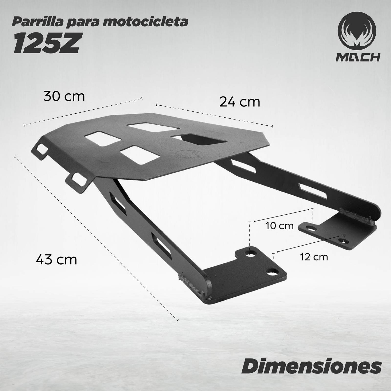 Parrilla para moto 125 Z Placa Mach