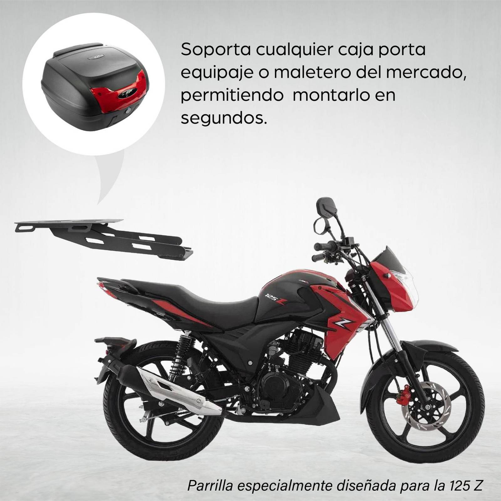 Parrilla para moto 125 Z Placa Mach