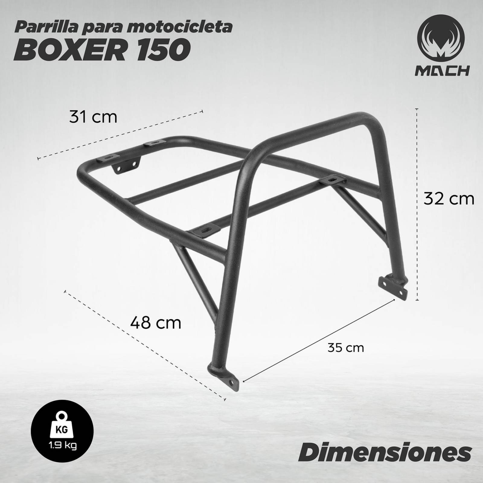 Parrilla para moto Boxer 150 Bajaj Mach 
