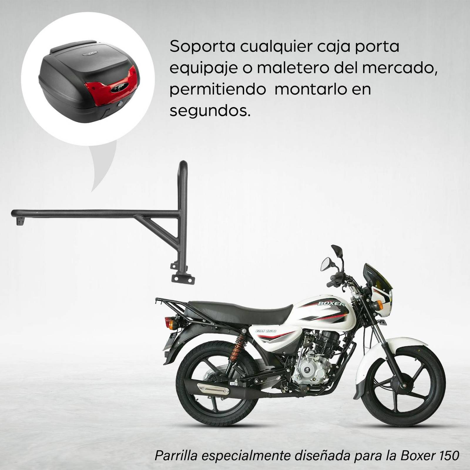 Parrilla para moto Boxer 150 Bajaj Mach 
