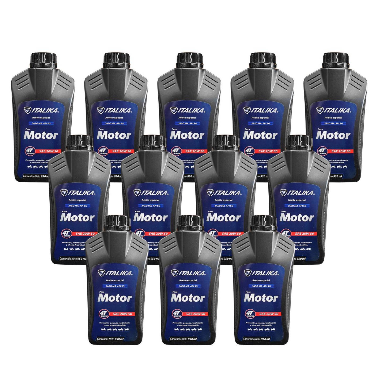 Caja Aceite para moto 4T 20w50 SAE API 20pz SG Italika 
