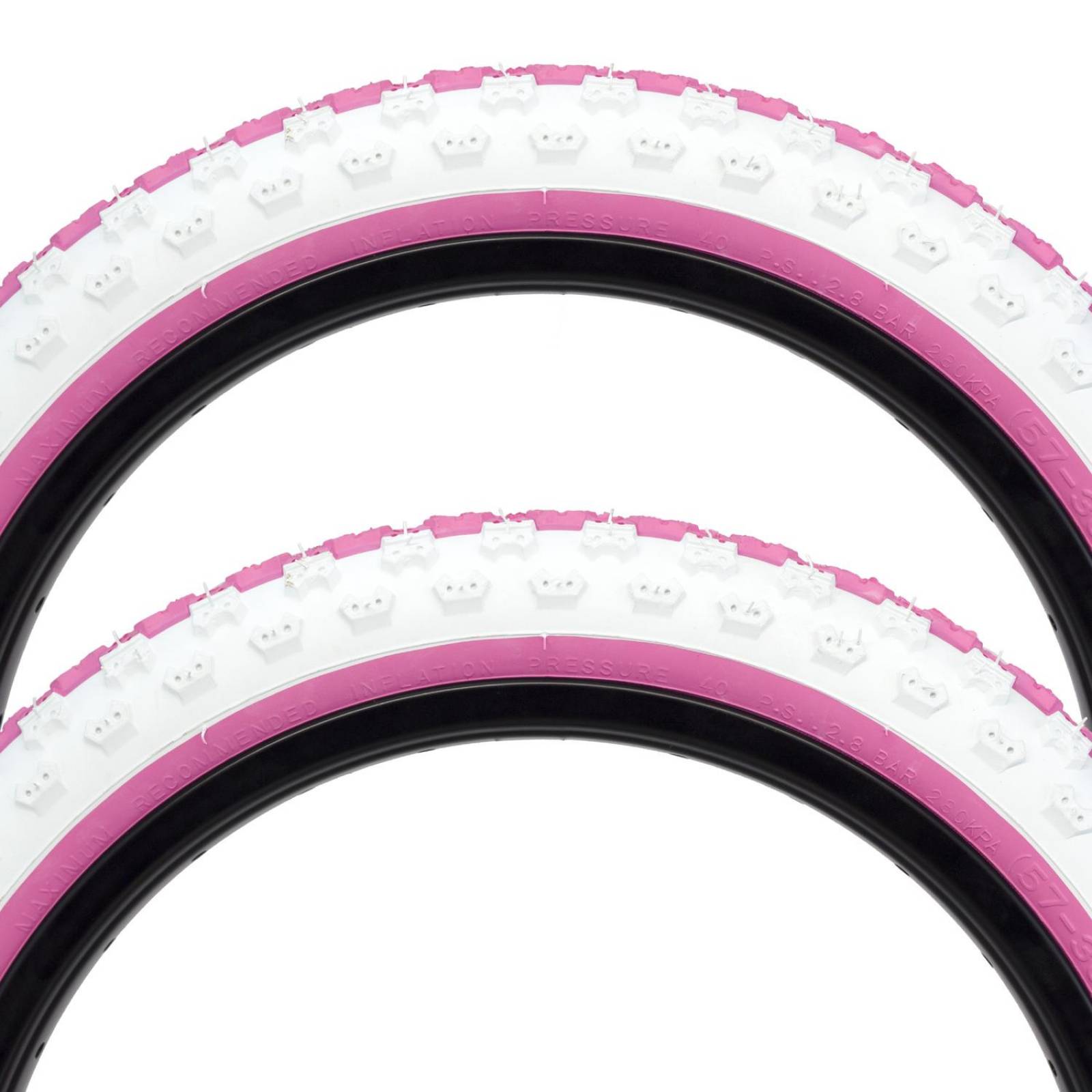 Kit llantas para bicicleta R16 x2.125 Rosa K50 Kenda 