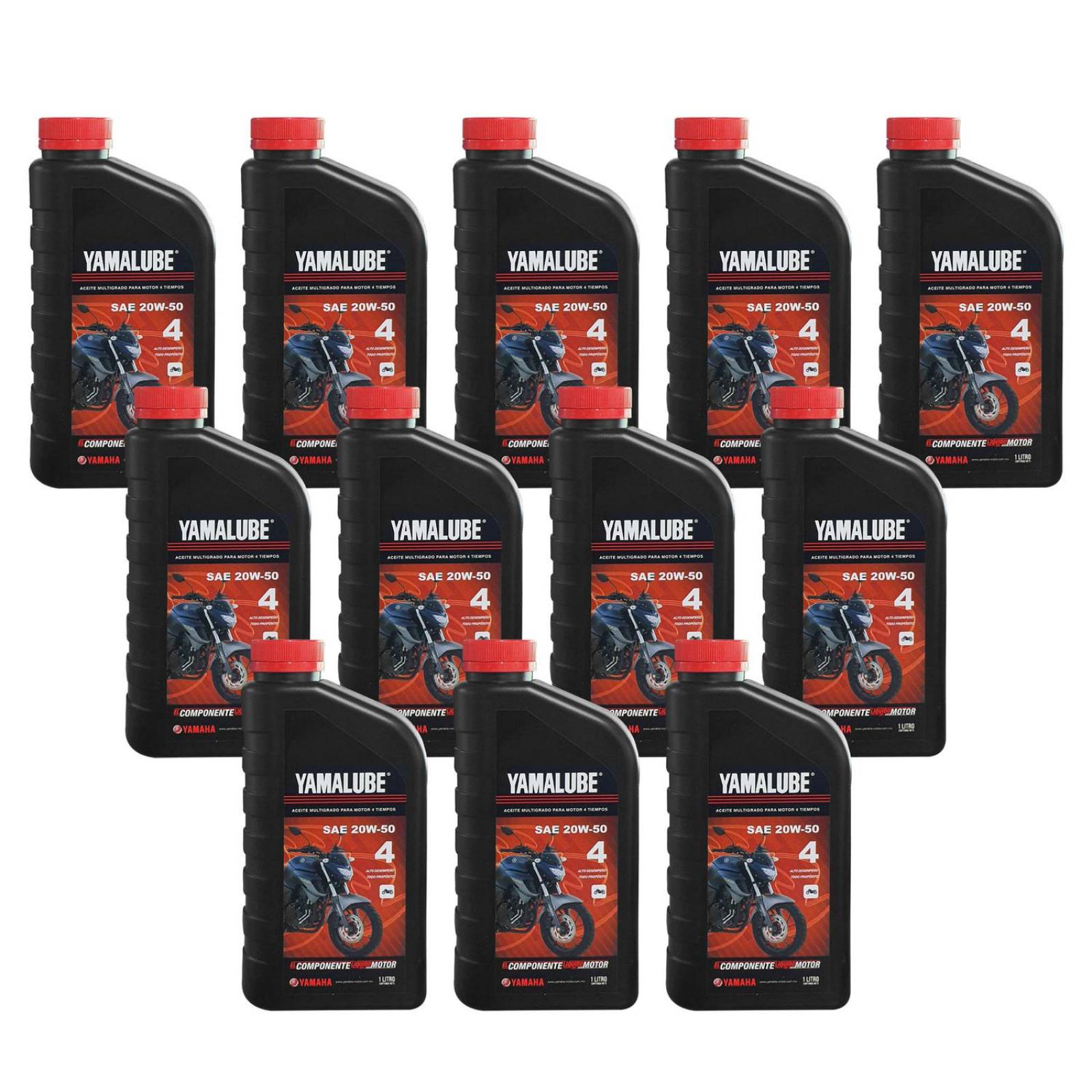 Caja Aceite para moto 4T 20w50 mineral 12pz Service Yamalube 