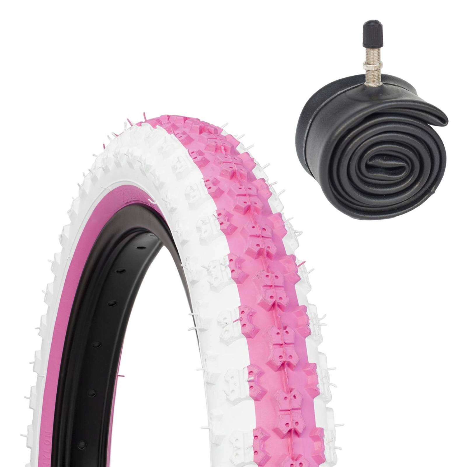 Kit Llanta para bicicleta R16 x2.125 Rosa + camara K50 Kenda 