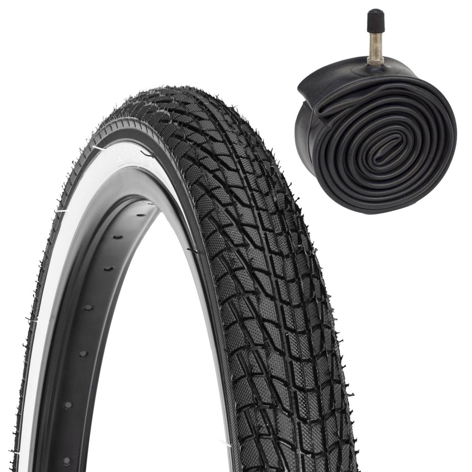 Kit Llanta bicicleta R20 x1.75 Kontact + camara K841 Kenda 